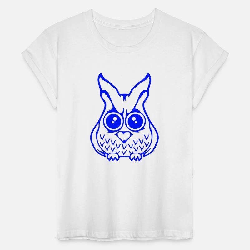 Owl bird looks scary big horror eyes halloween fun