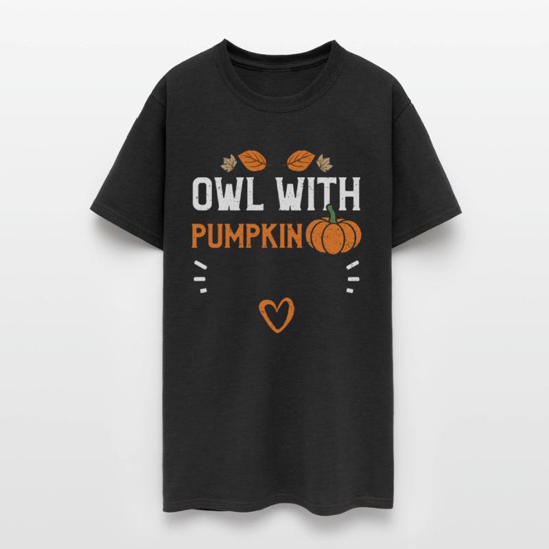 Owl With Pumpkin - Pumpkin