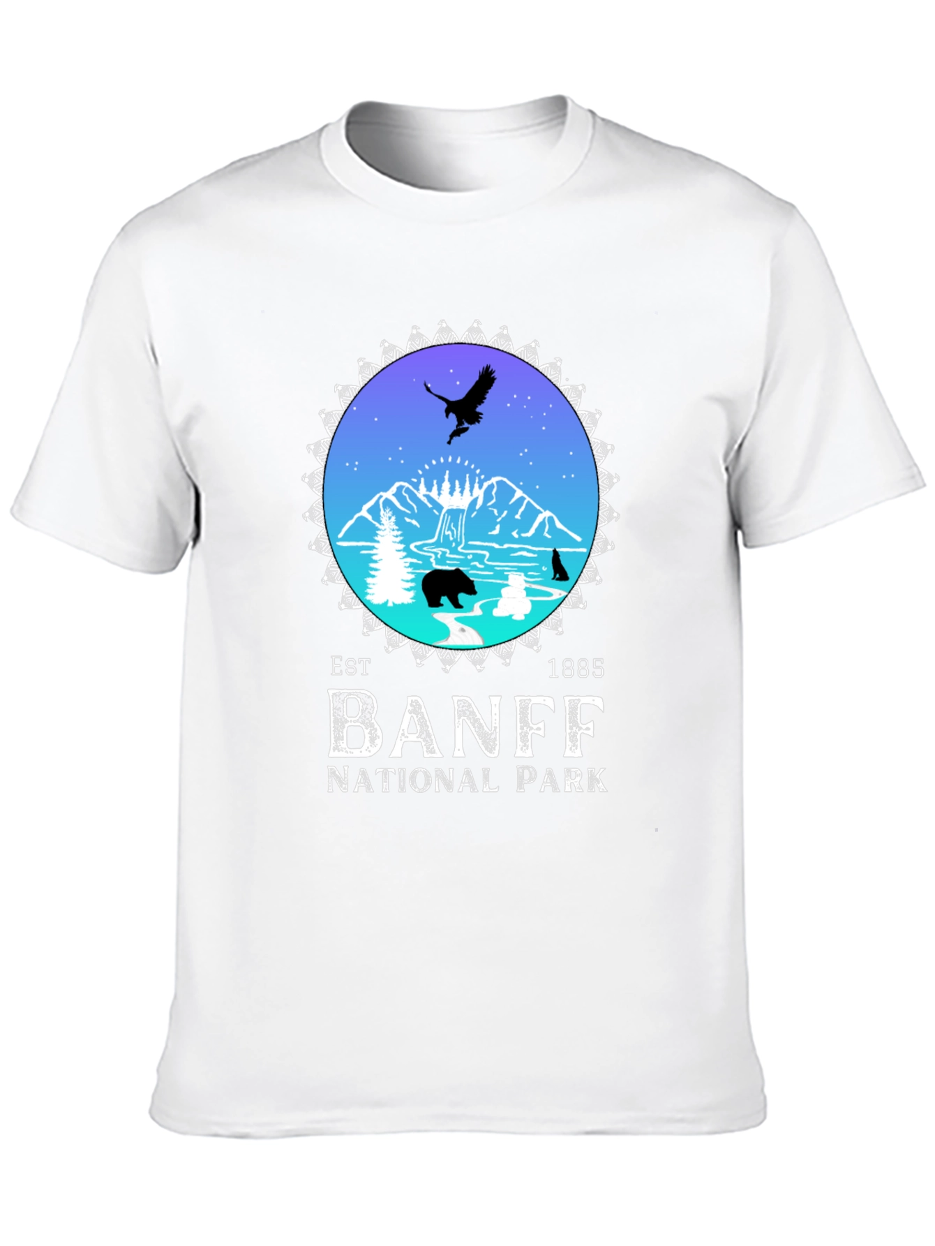 Banff National Park Black Graphic T-Shirt