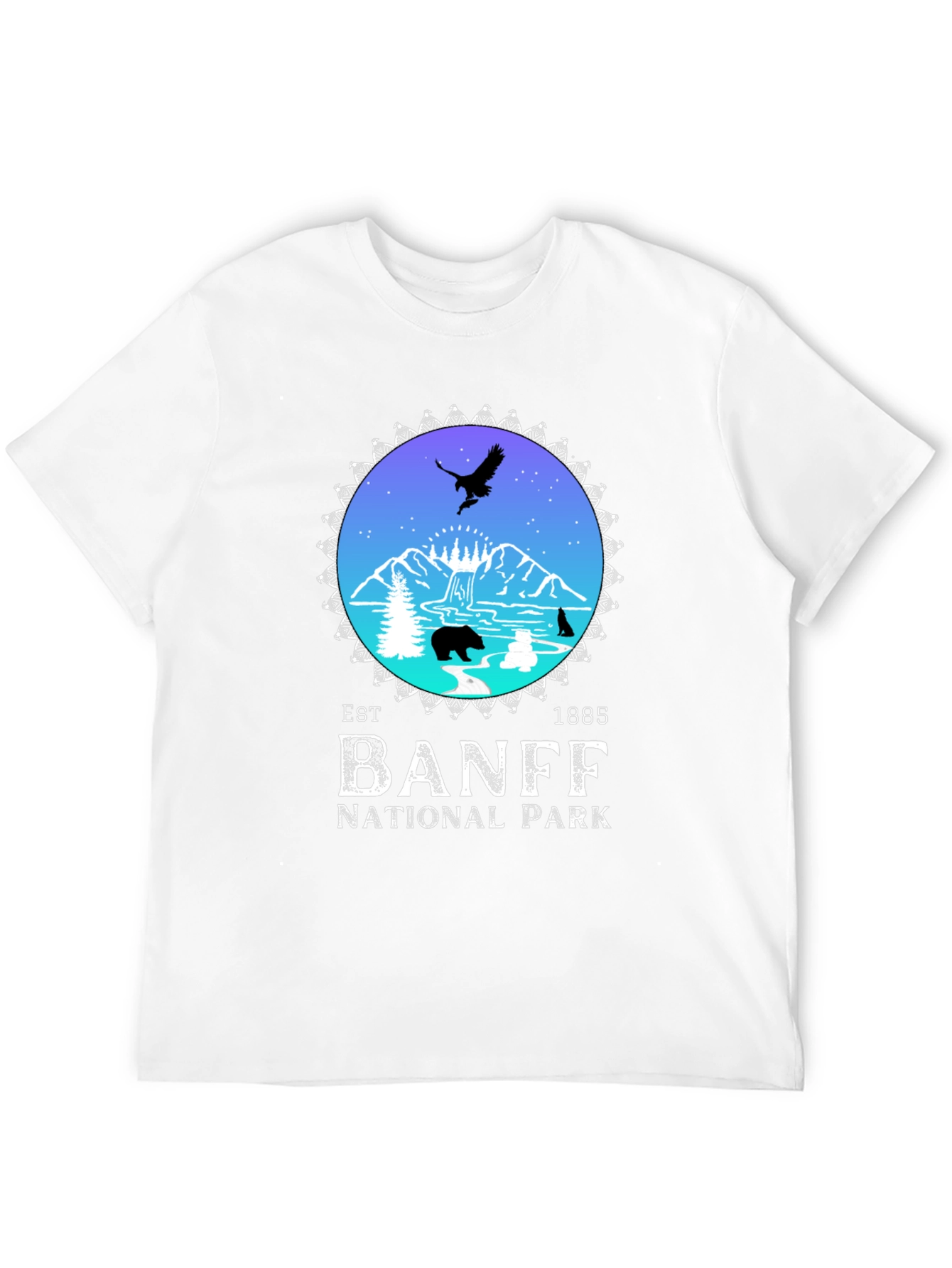 Banff National Park Black Graphic T-Shirt