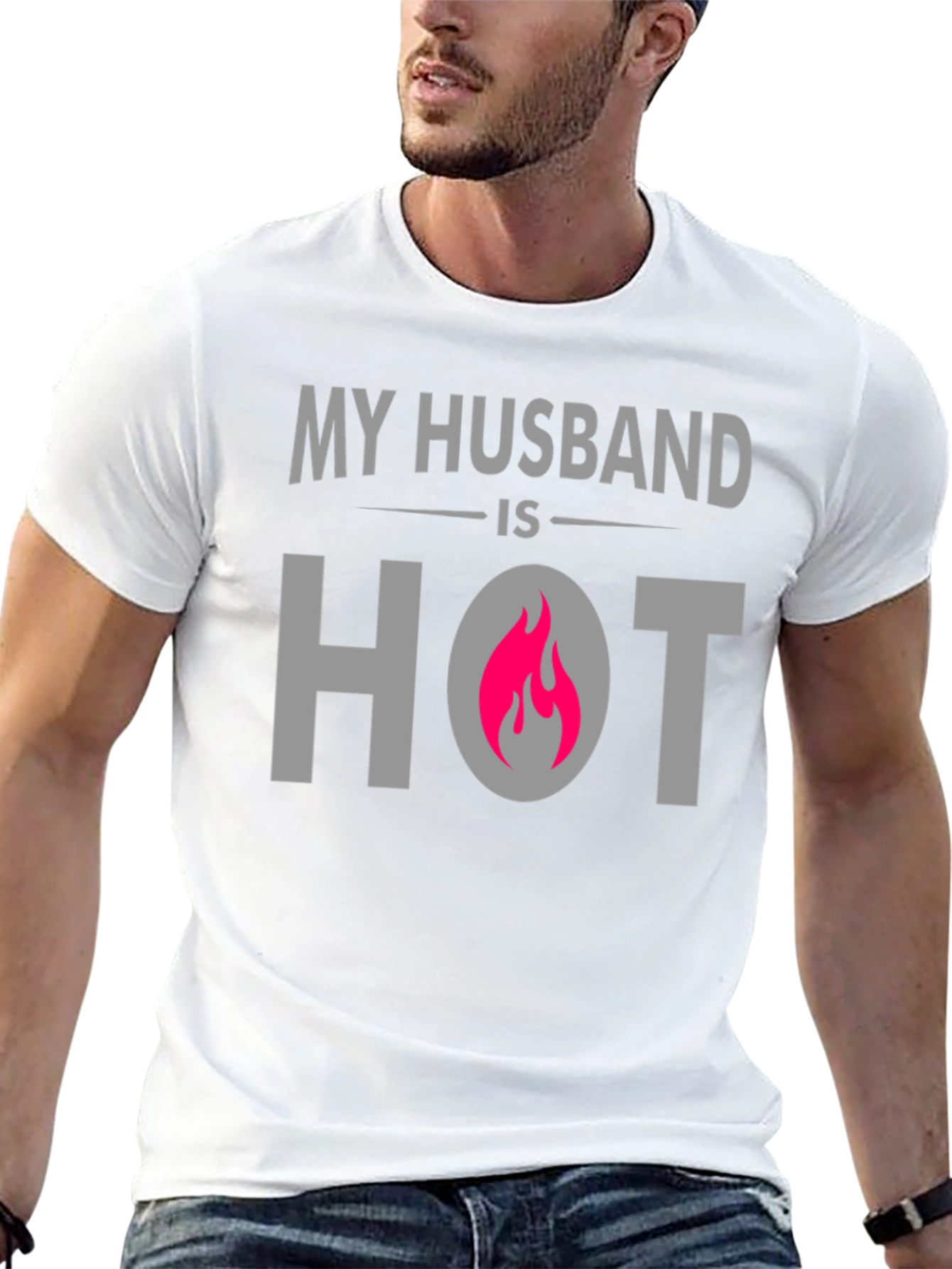 My Husband is Hot T-Shirt - Novelty Apparel