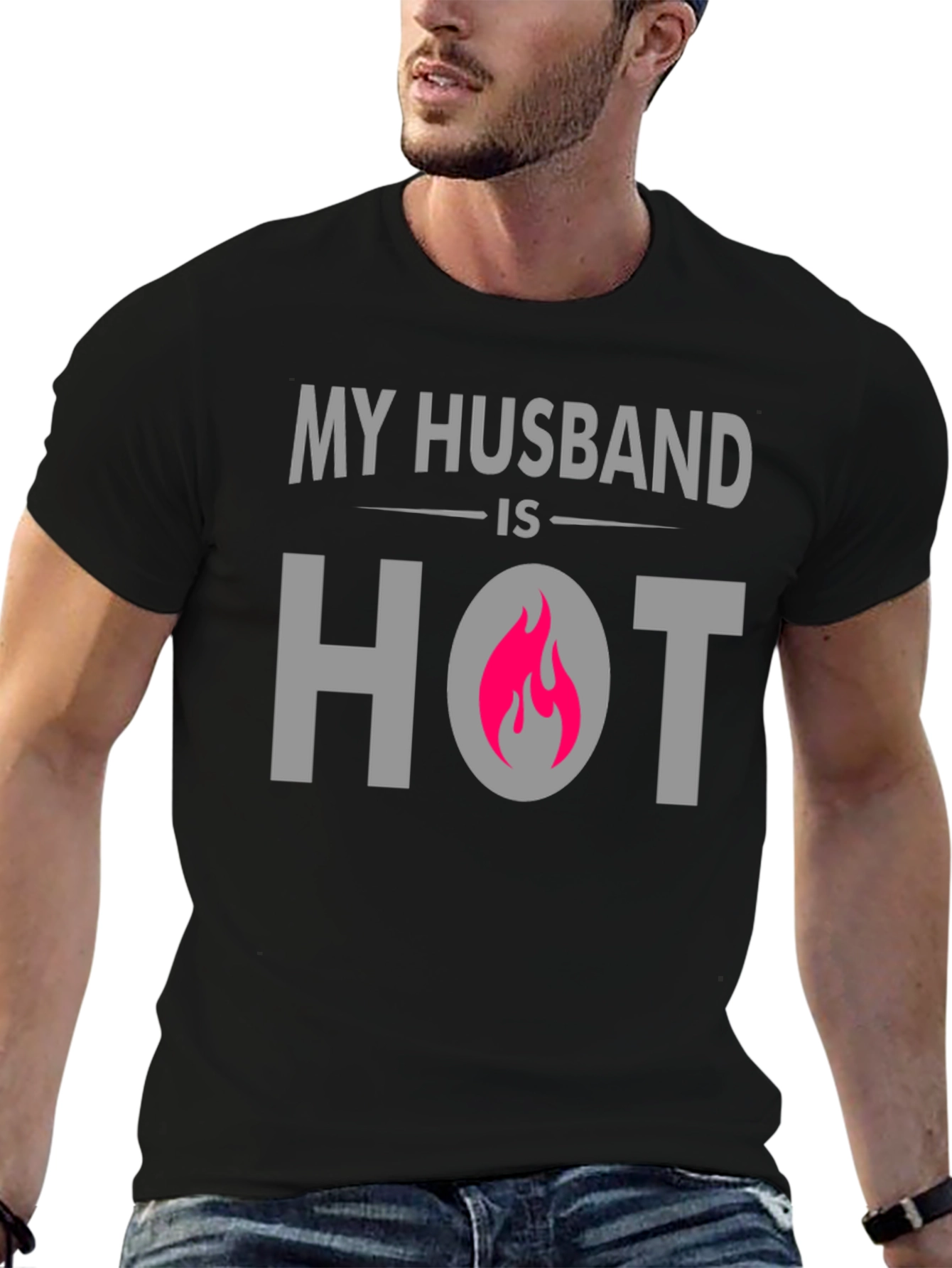 My Husband is Hot T-Shirt - Novelty Apparel