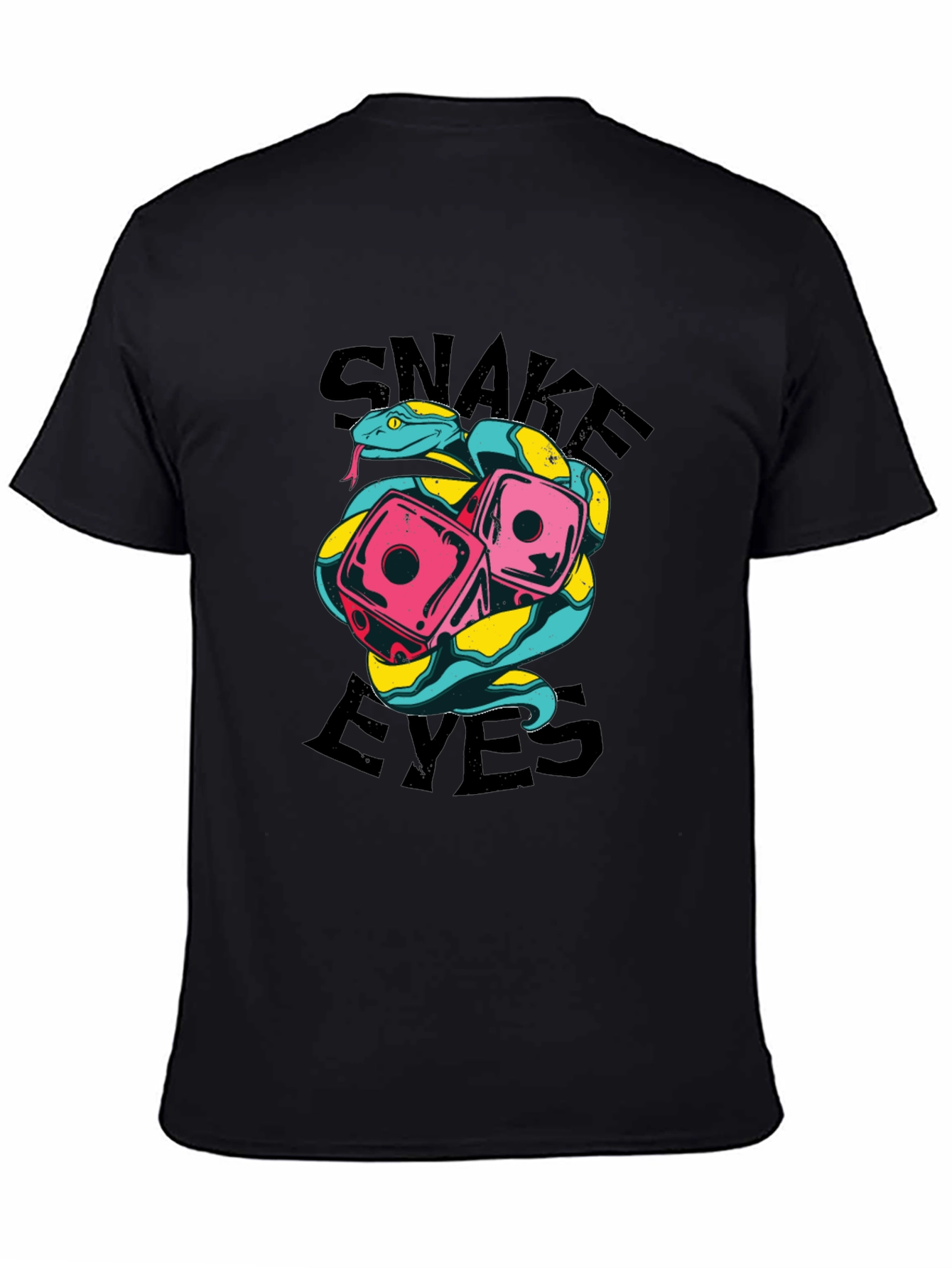 Snake Eyes Graphic Tee - Lucky Dice Design