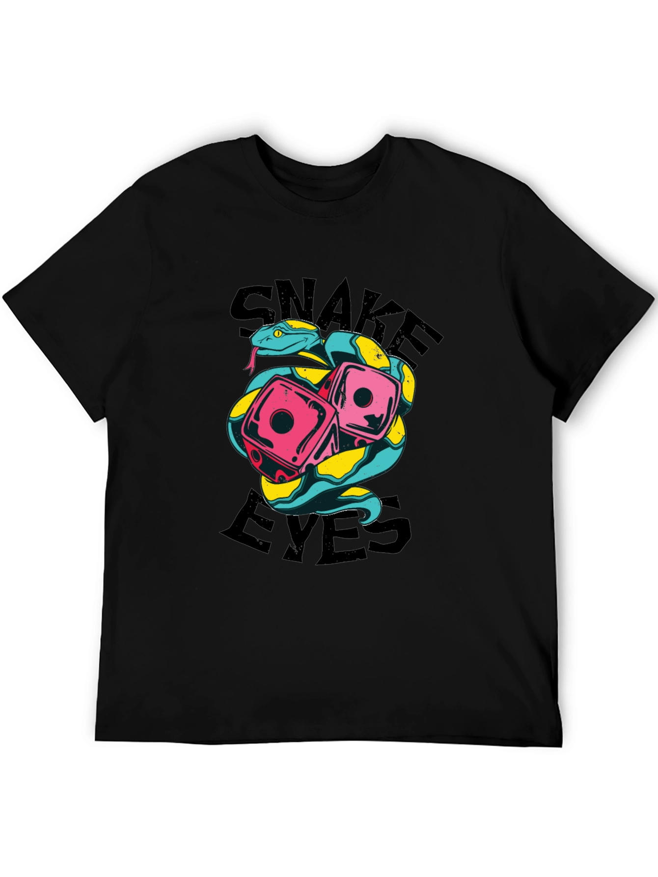Snake Eyes Graphic Tee - Lucky Dice Design
