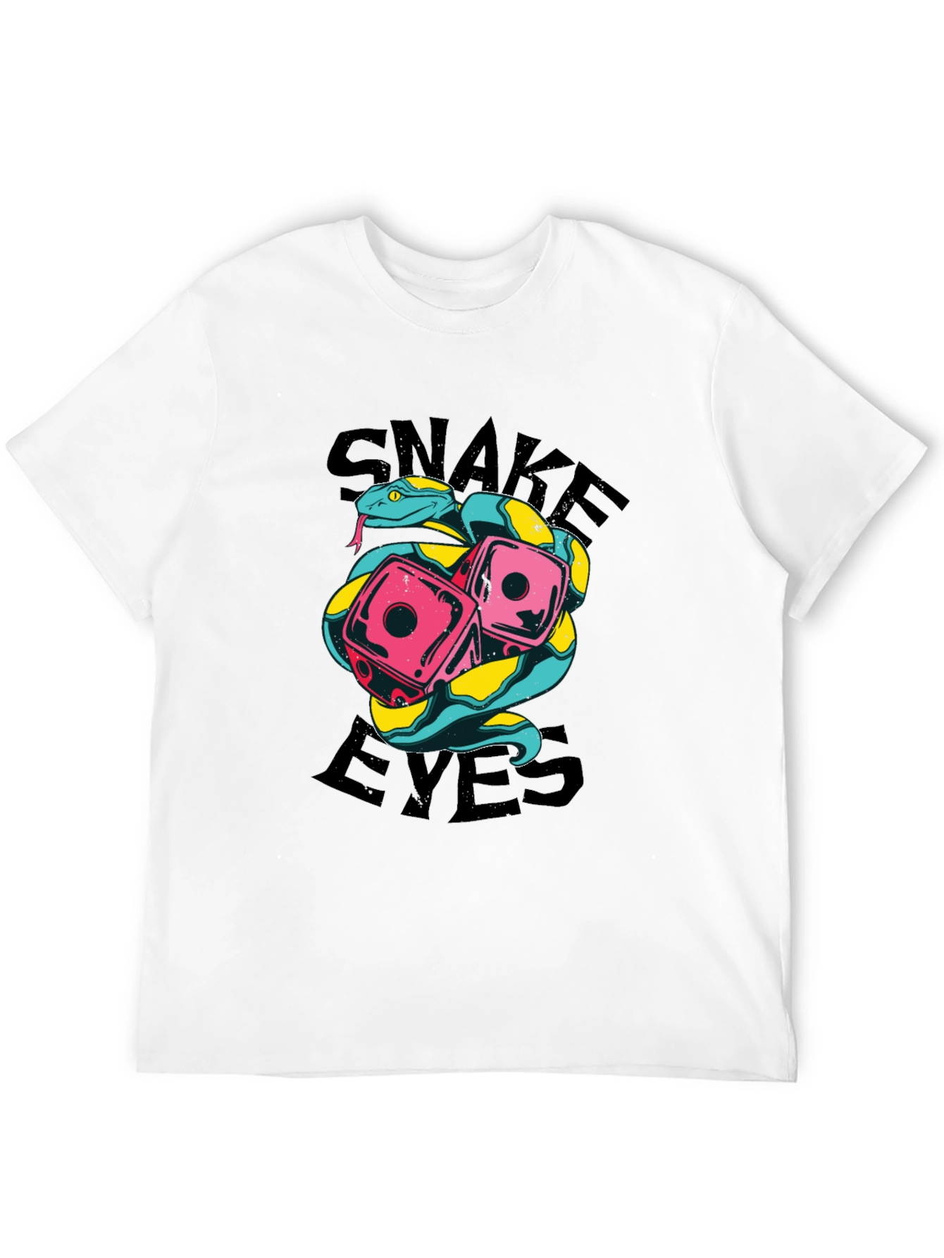 Snake Eyes Graphic Tee - Lucky Dice Design