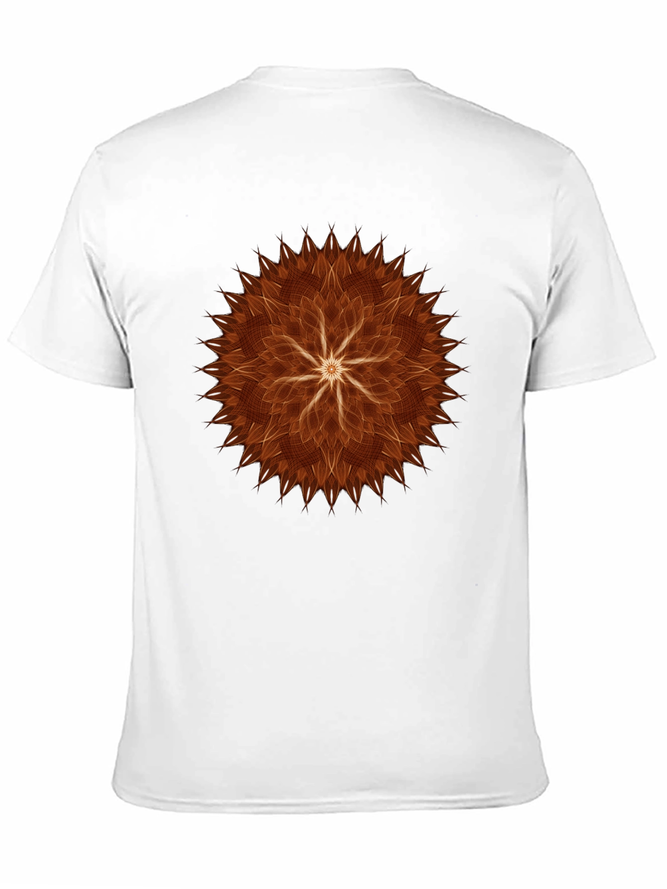 Abstract Flower Graphic Tee - Black