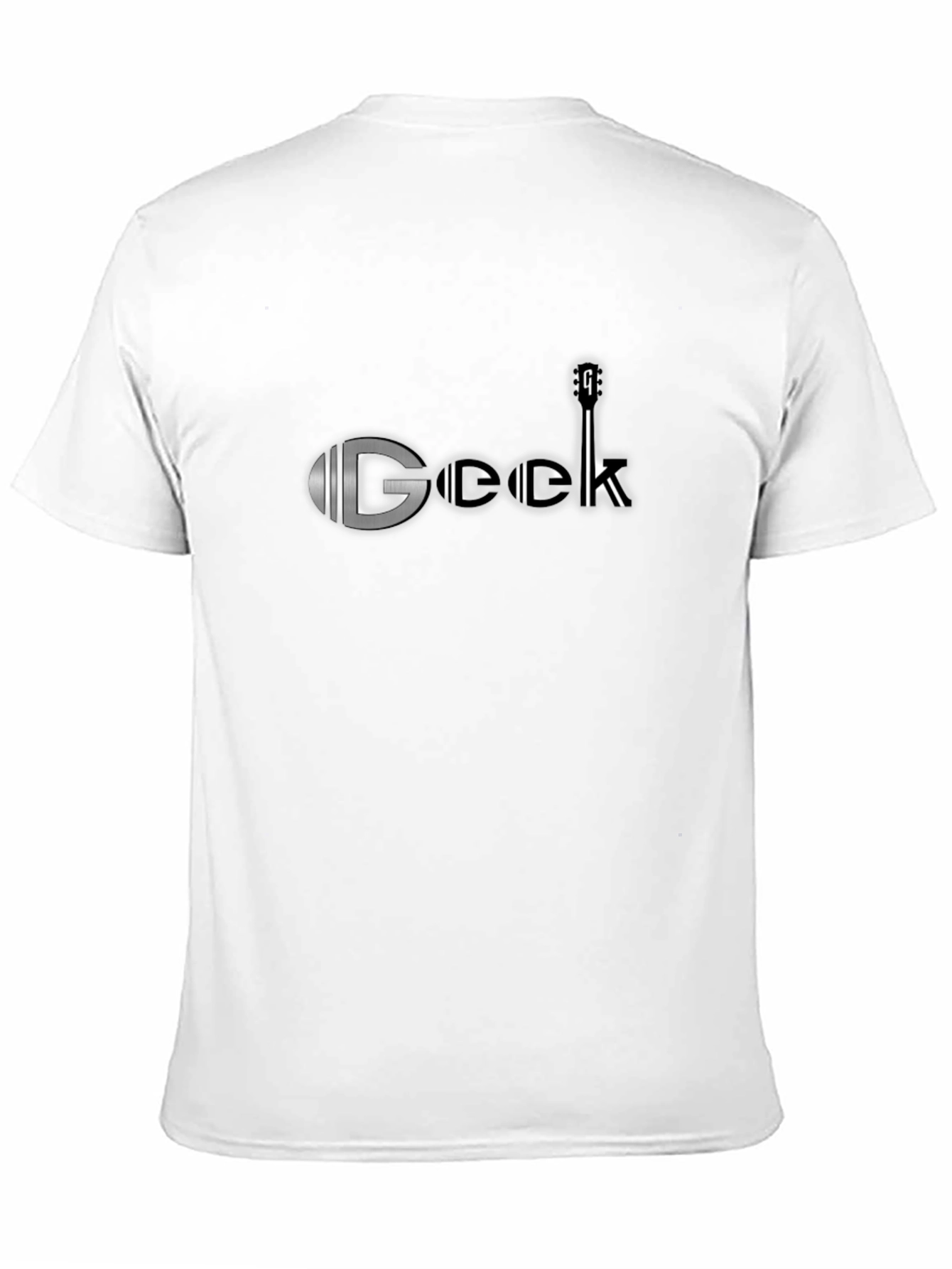 Geek Guitar T-Shirt - Black Cotton Blend