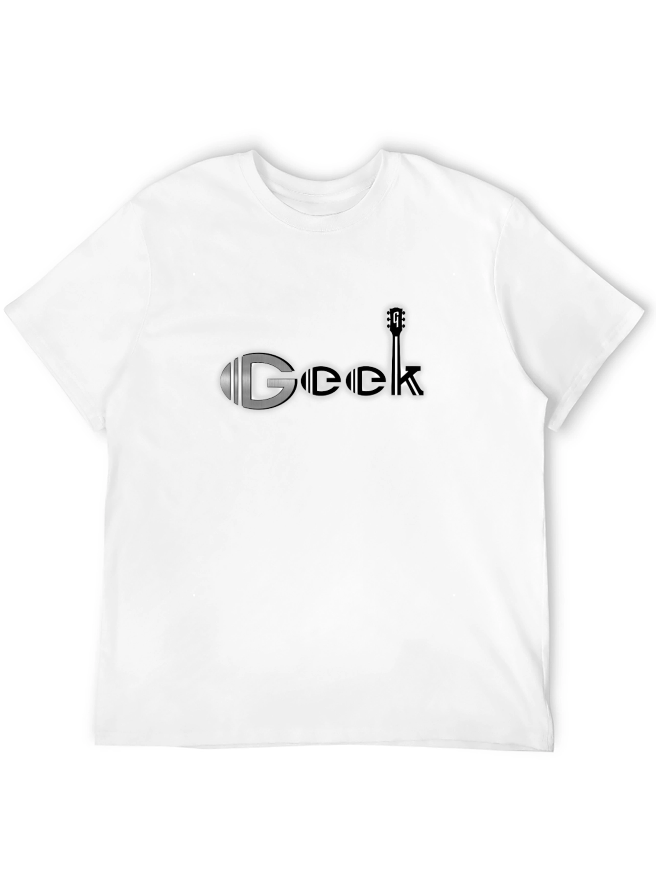 Geek Guitar T-Shirt - Black Cotton Blend