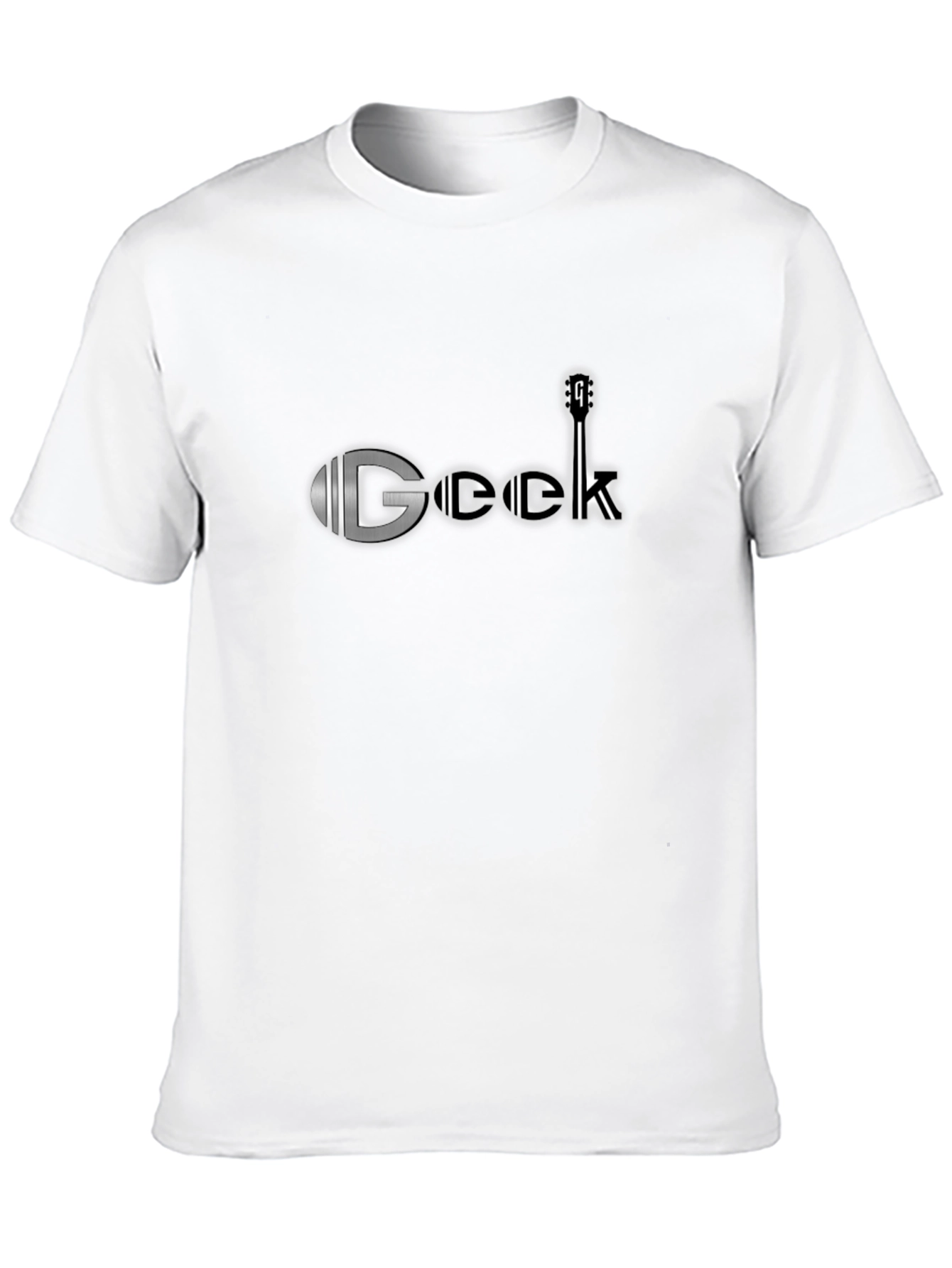 Geek Guitar T-Shirt - Black Cotton Blend