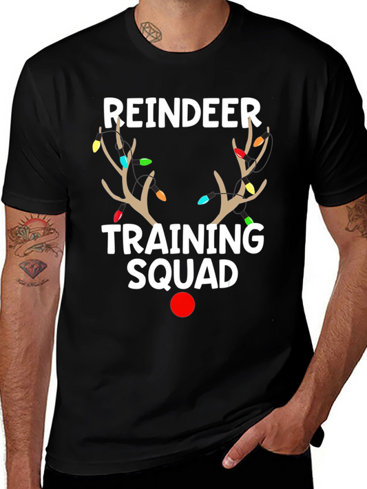 Reindeer Training Squad Christmas Graphic Tee