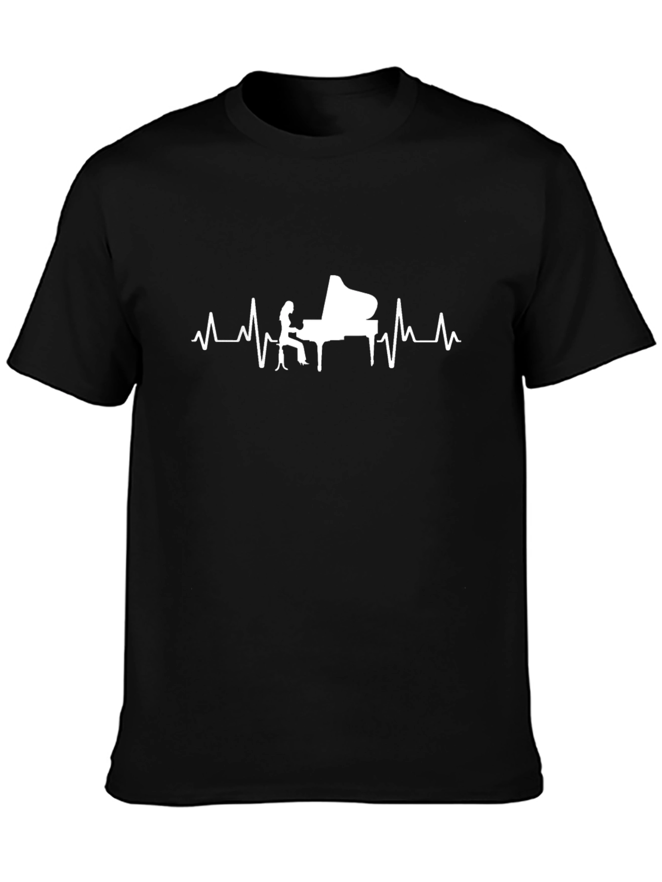 Piano Heartbeat T-Shirt - Musicians Tee