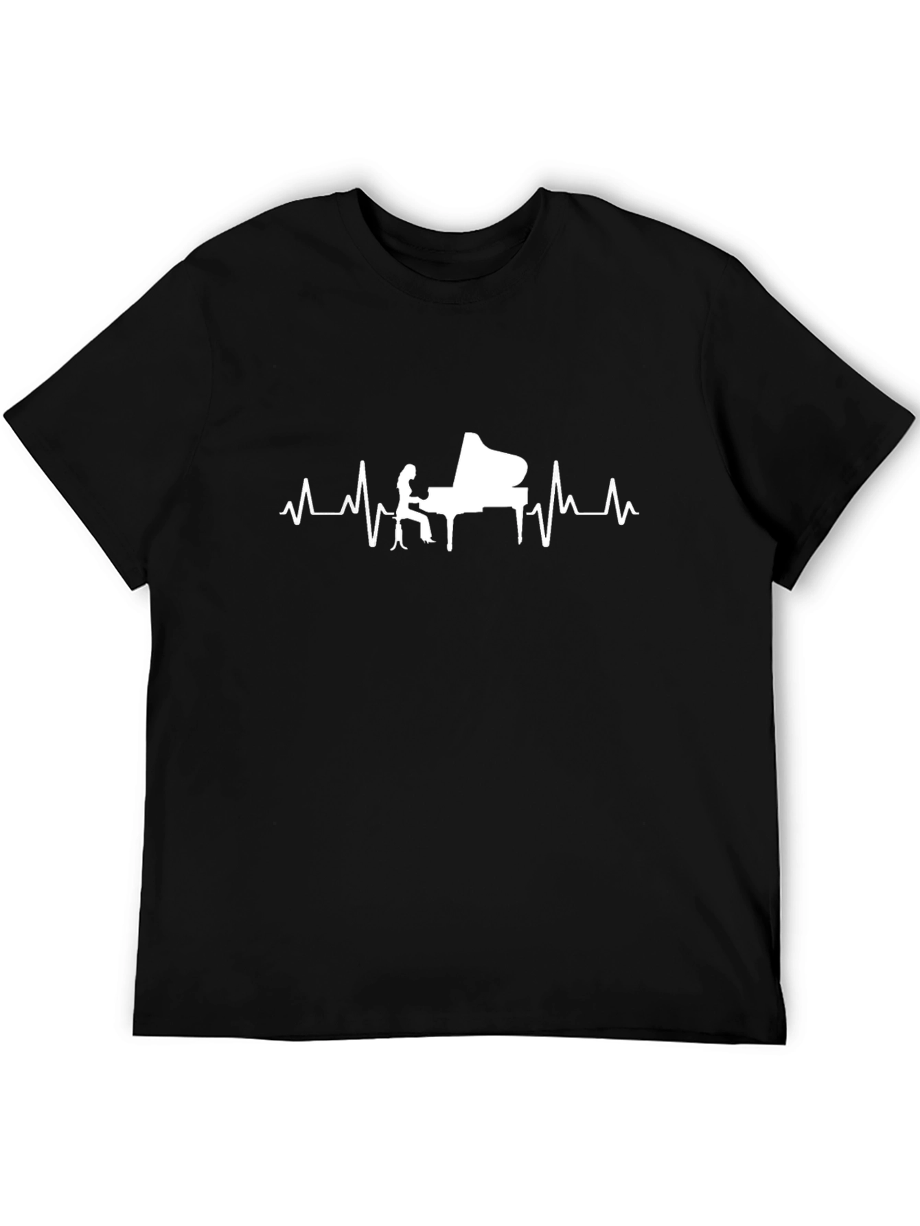 Piano Heartbeat T-Shirt - Musicians Tee