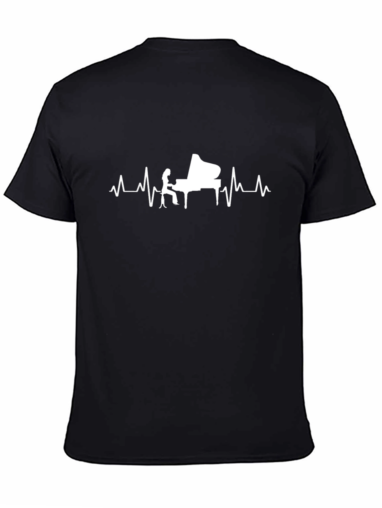 Piano Heartbeat T-Shirt - Musicians Tee