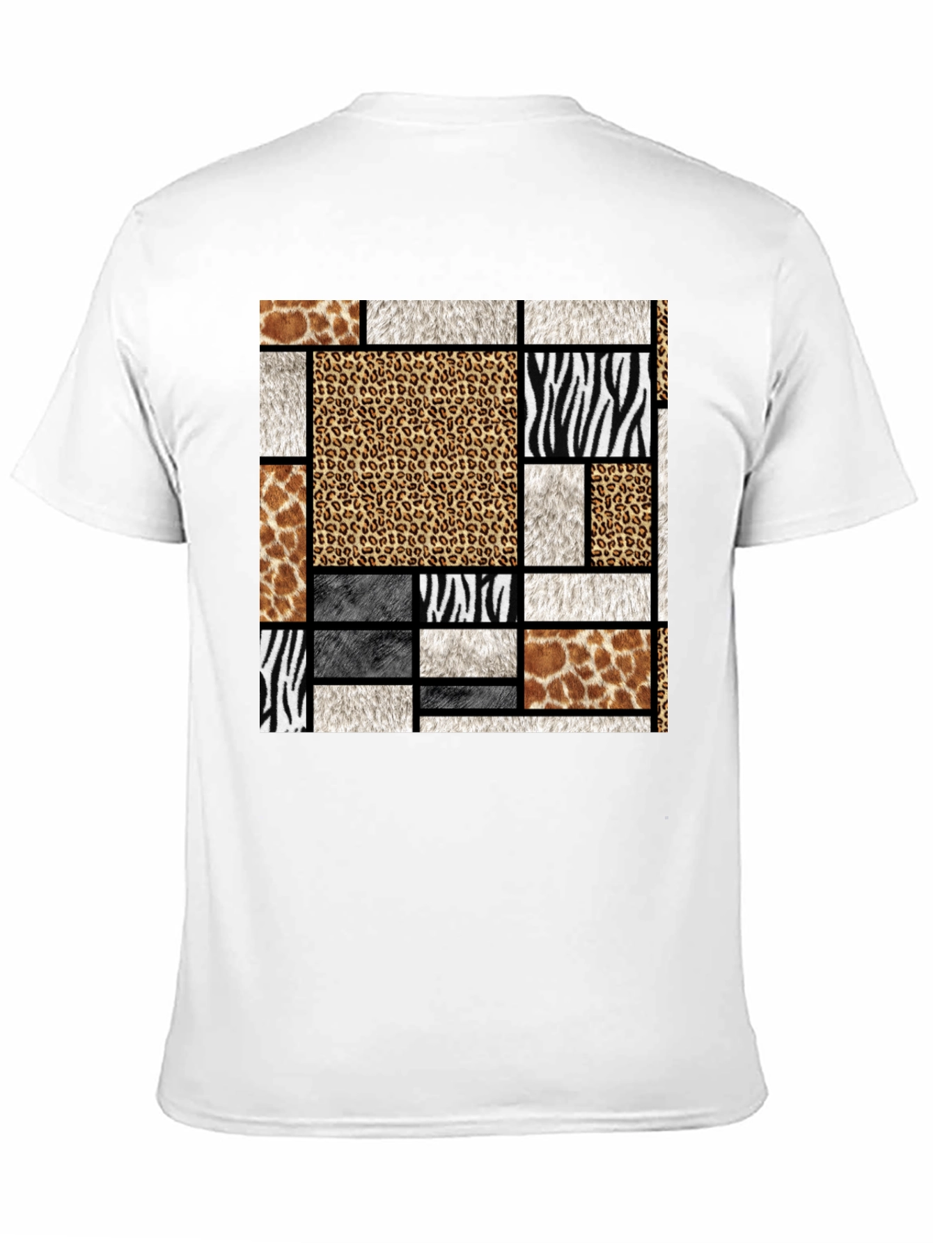 Animal Print Block Graphic Tee