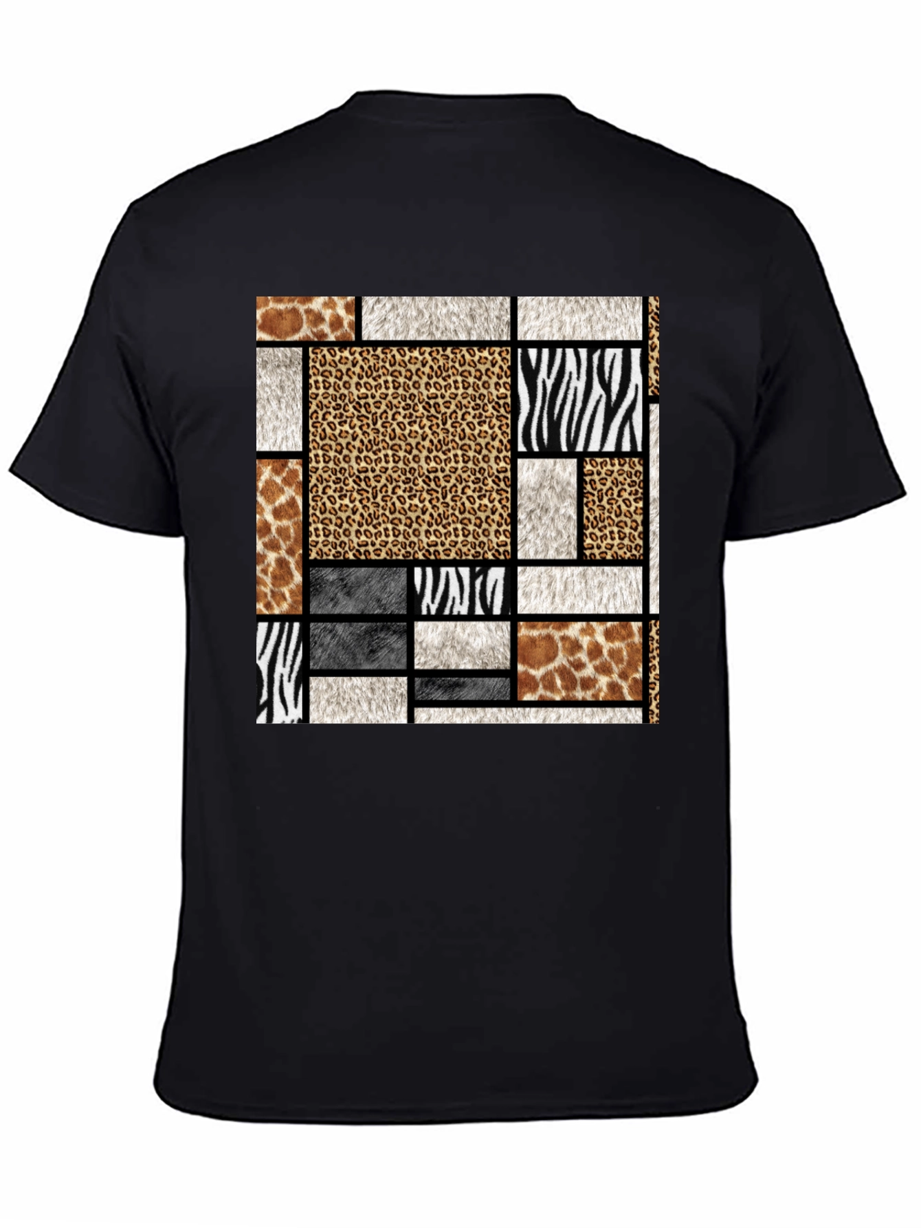 Animal Print Block Graphic Tee
