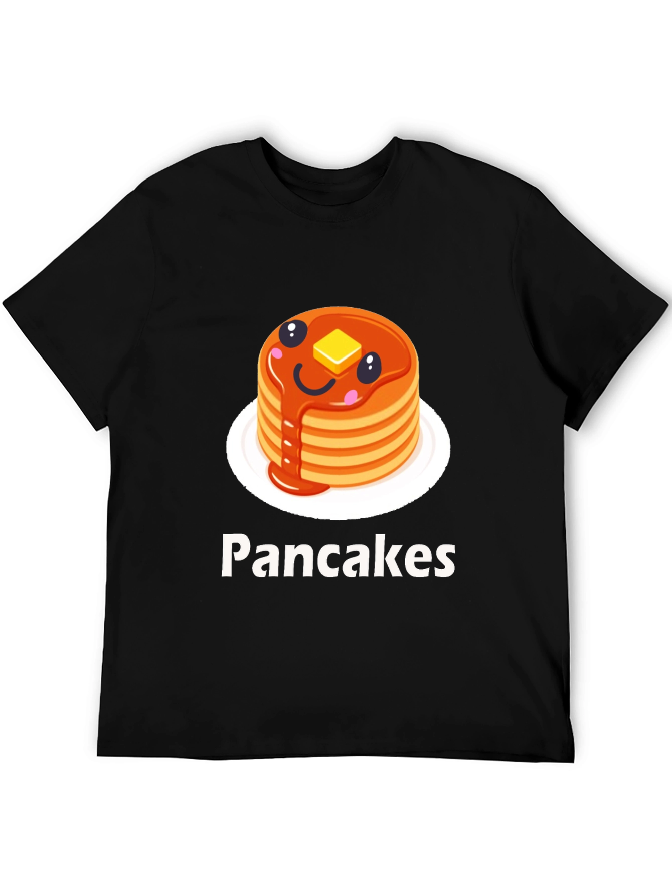Pancake Stack Graphic Tee - Breakfast Lovers T-Shirt