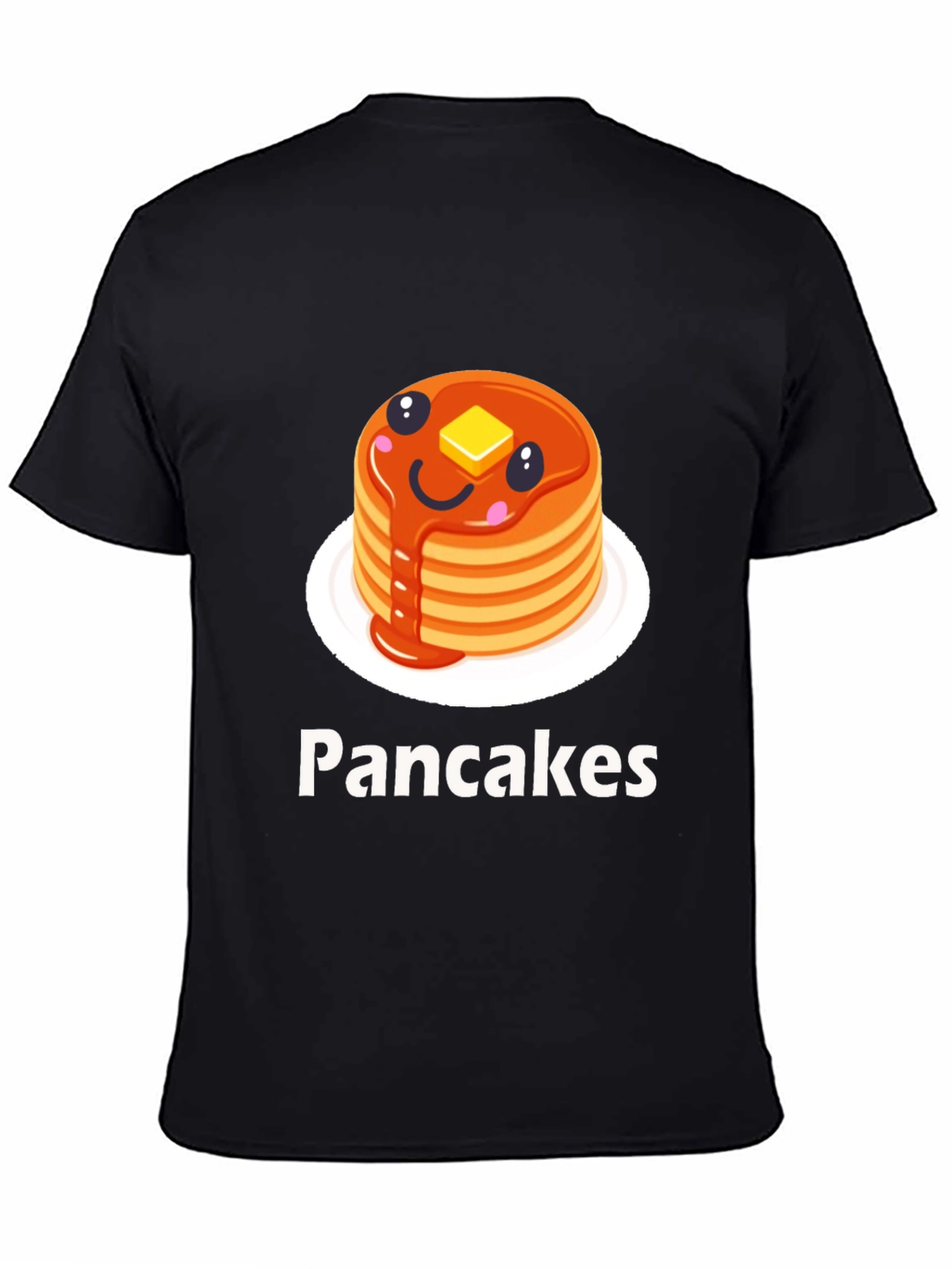 Pancake Stack Graphic Tee - Breakfast Lovers T-Shirt