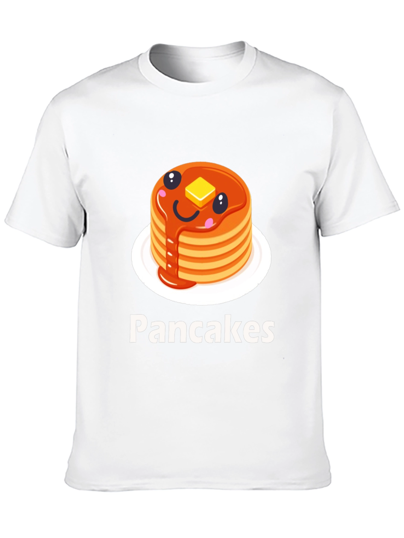 Pancake Stack Graphic Tee - Breakfast Lovers T-Shirt