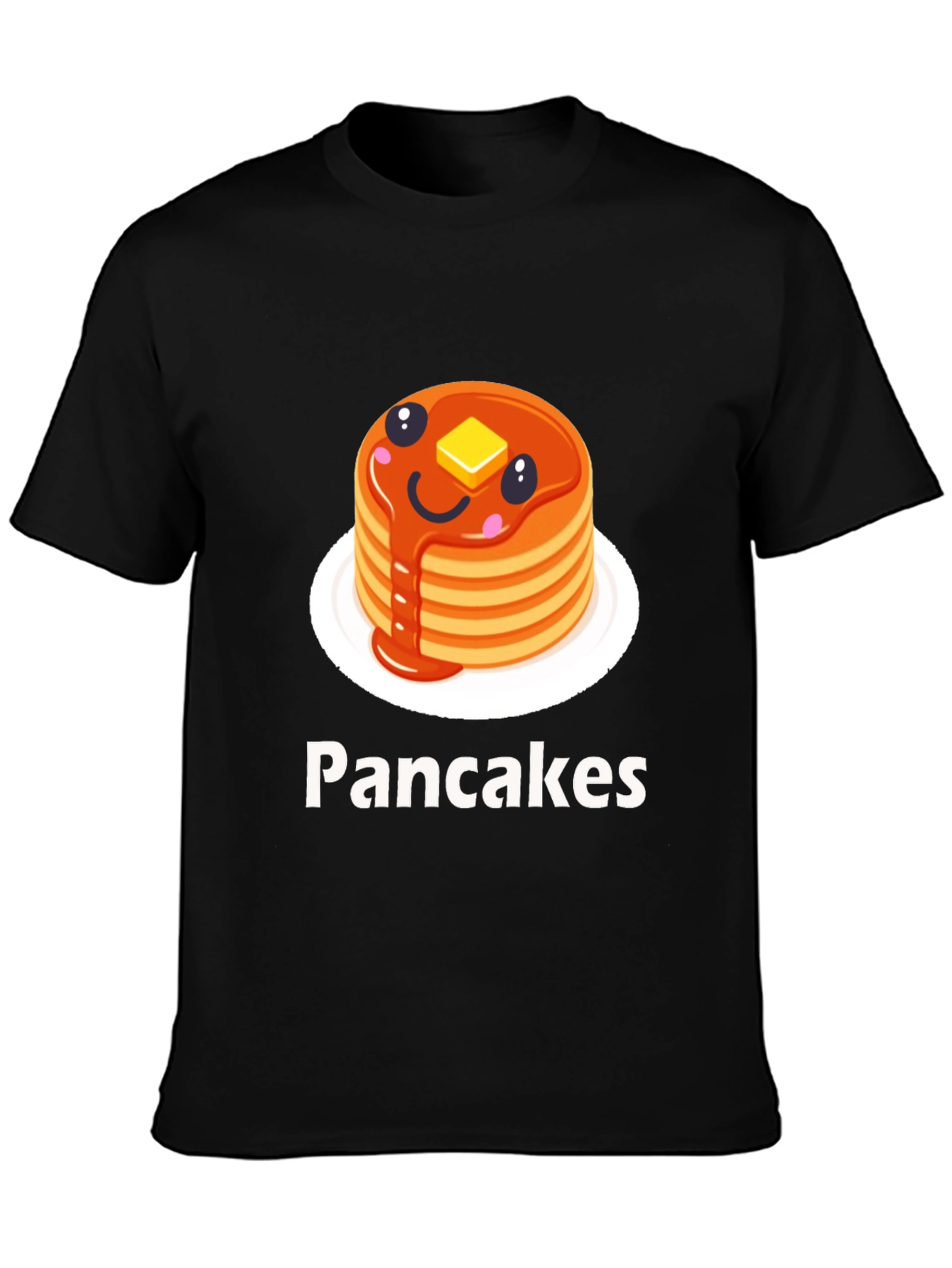 Pancake Stack Graphic Tee - Breakfast Lovers T-Shirt