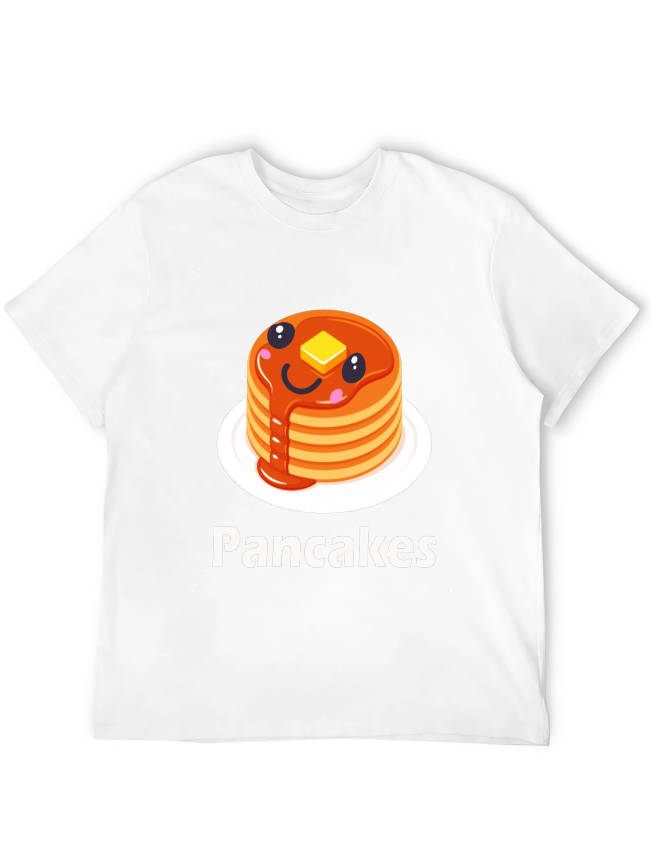 Pancake Stack Graphic Tee - Breakfast Lovers T-Shirt