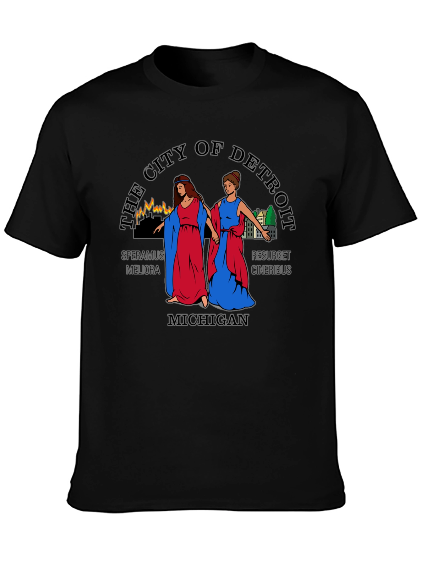 Detroit Michigan City T-Shirt
