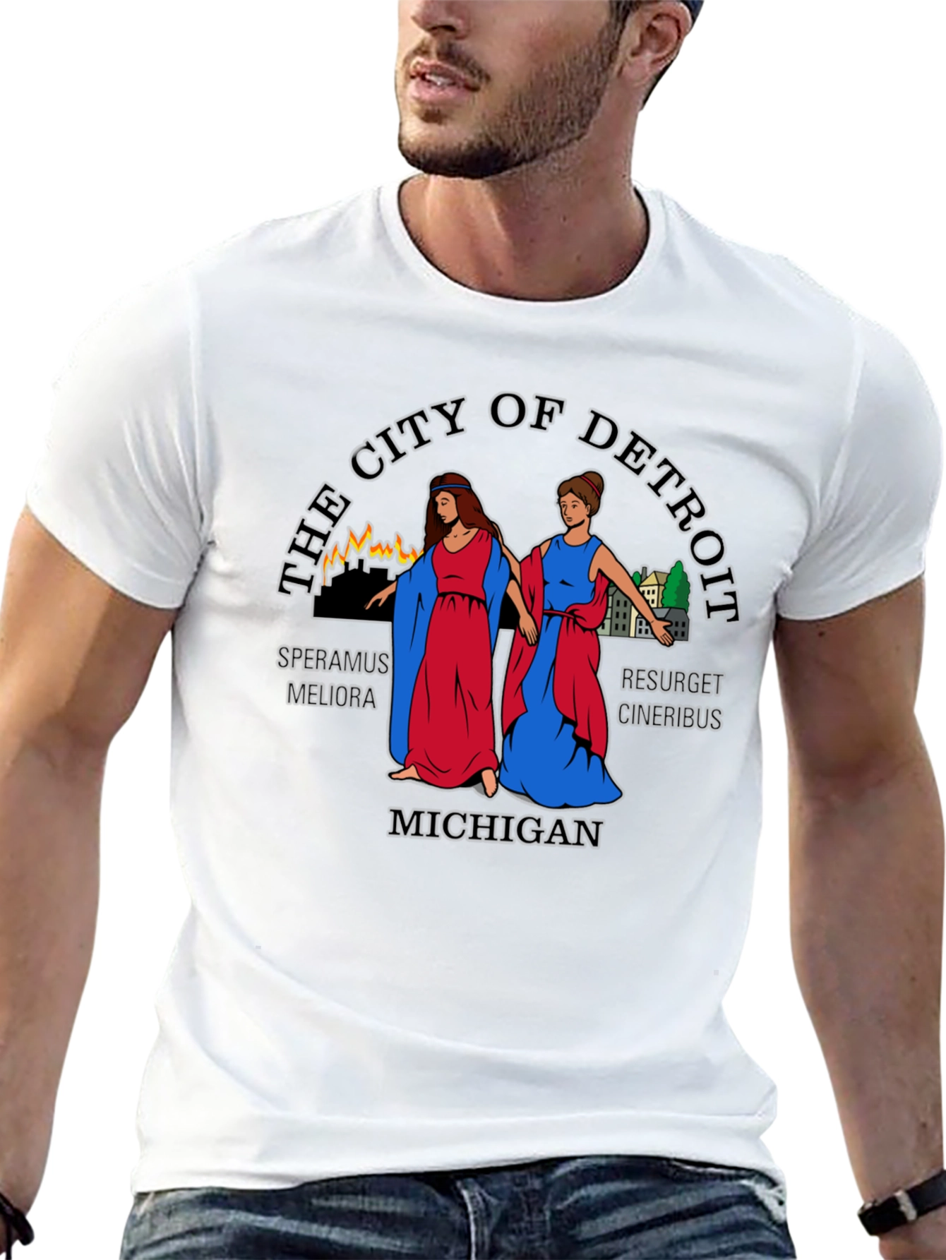 Detroit Michigan City T-Shirt