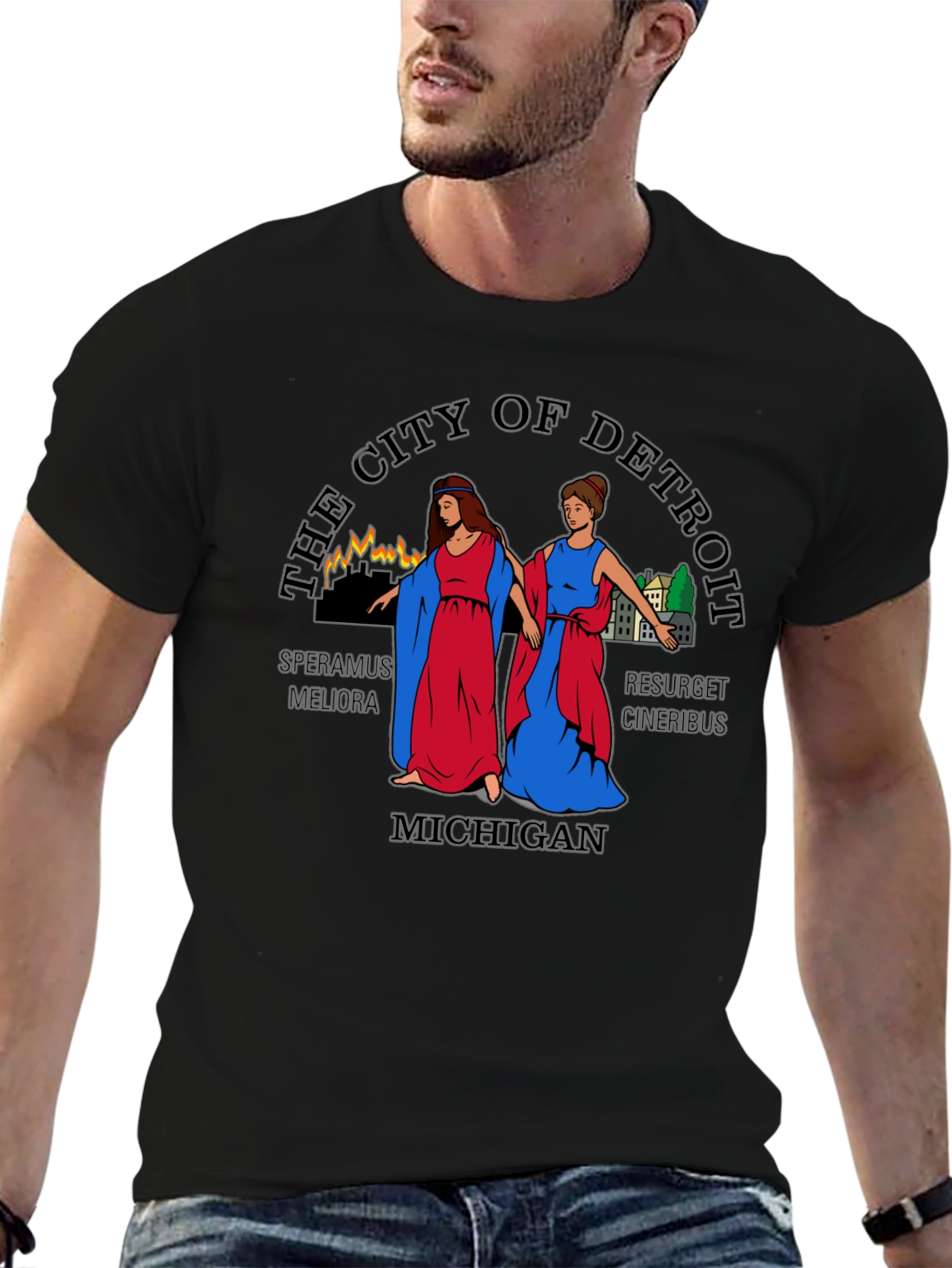 Detroit Michigan City T-Shirt