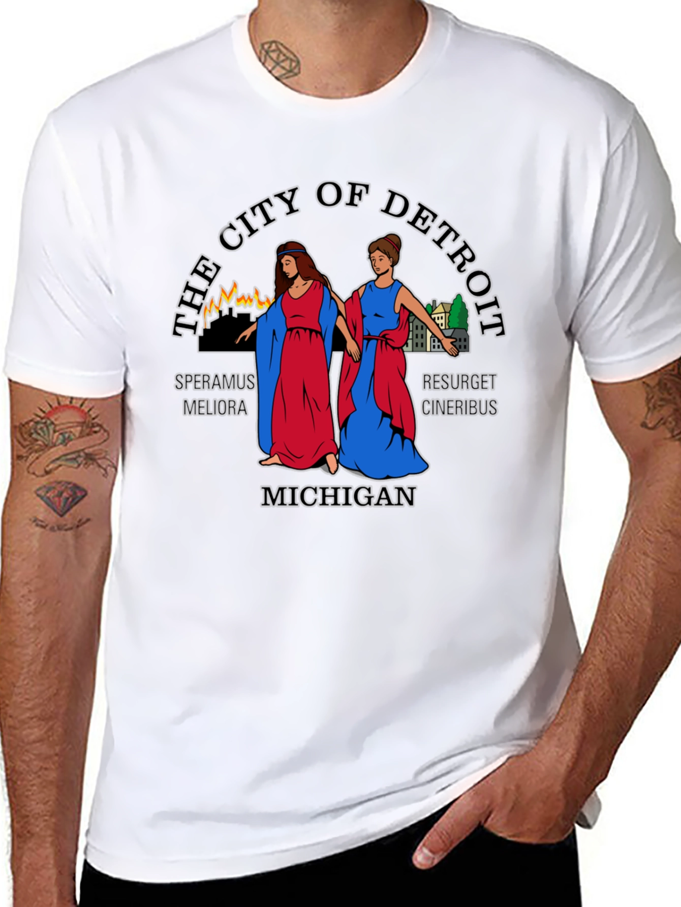 Detroit Michigan City T-Shirt
