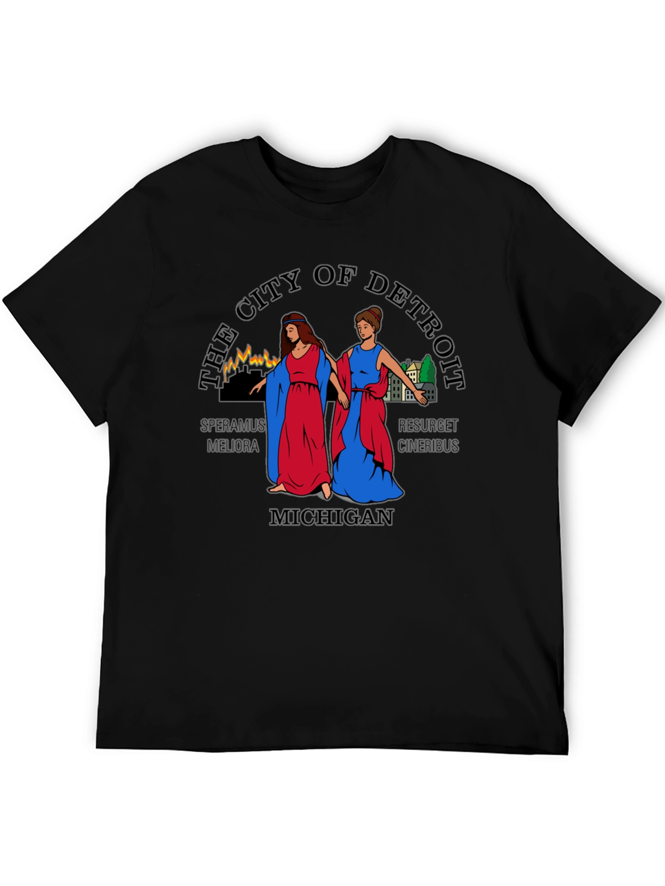 Detroit Michigan City T-Shirt