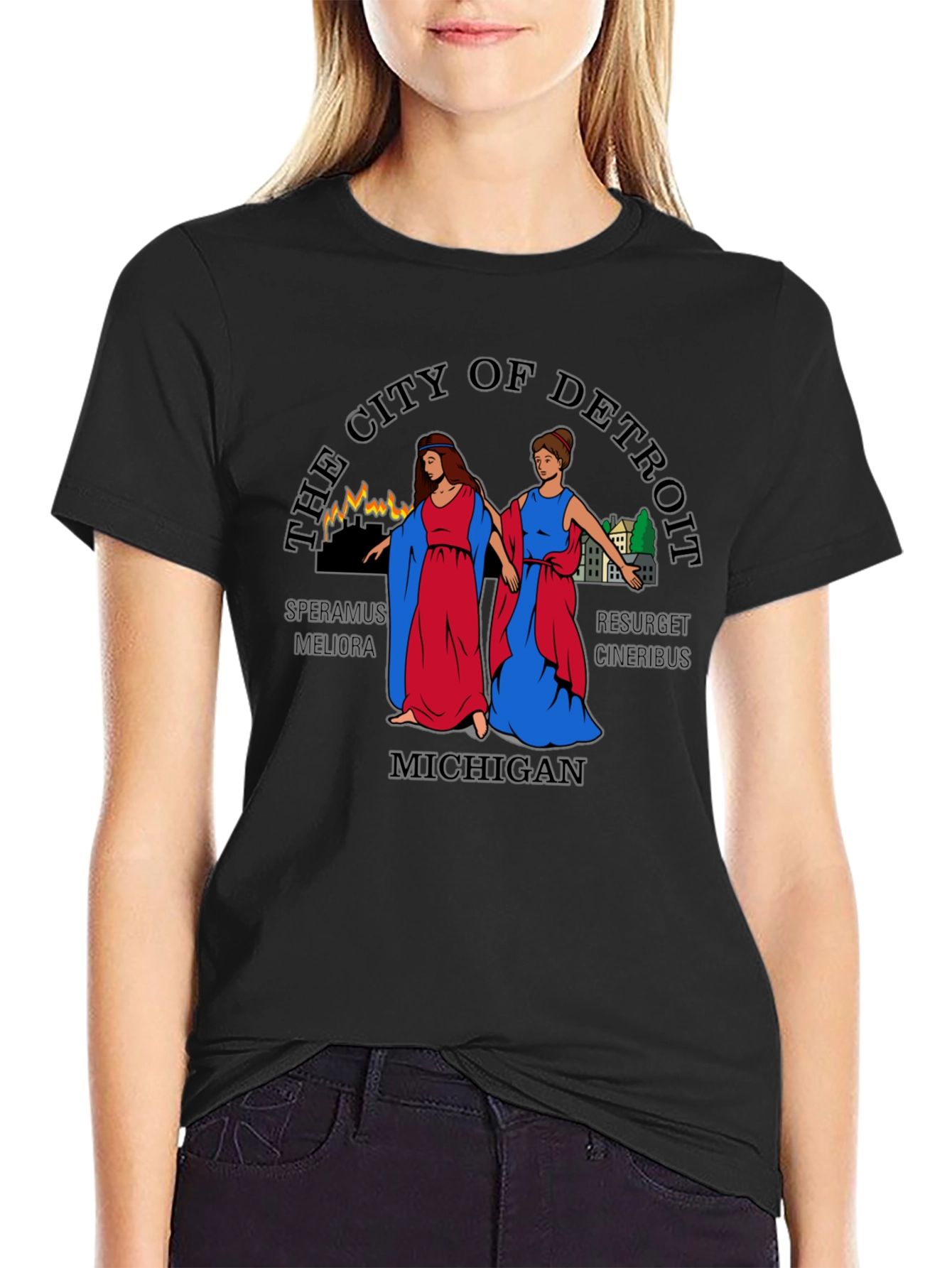 Detroit Michigan City T-Shirt