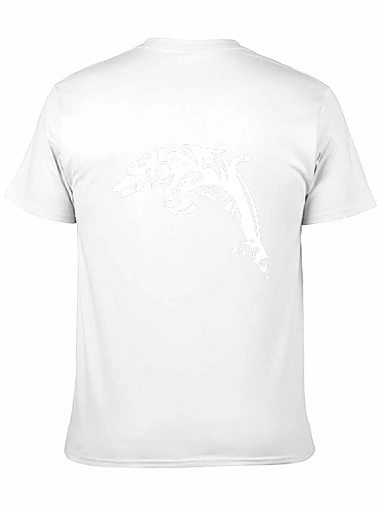 Tribal Dolphin Black T-Shirt