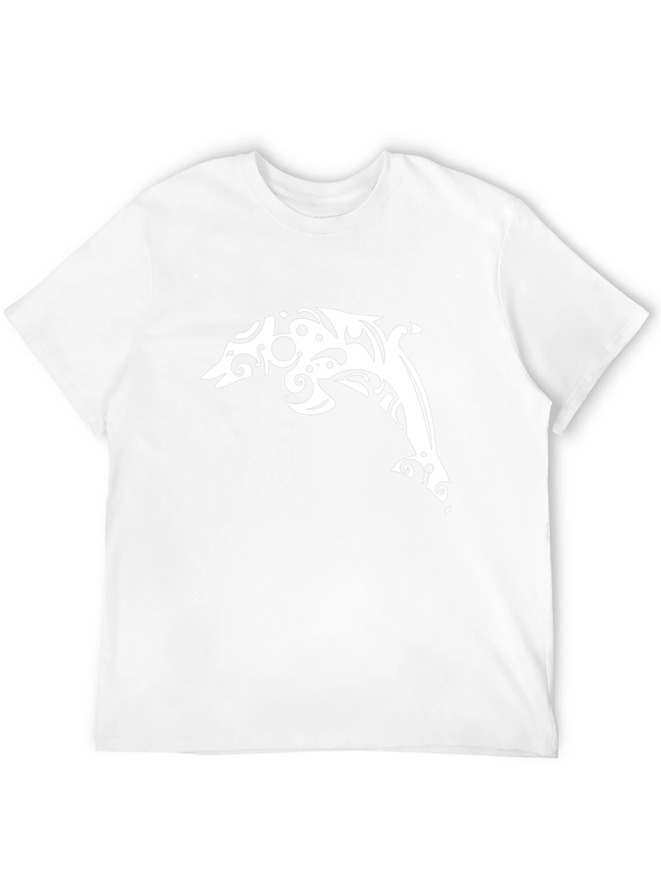 Tribal Dolphin Black T-Shirt