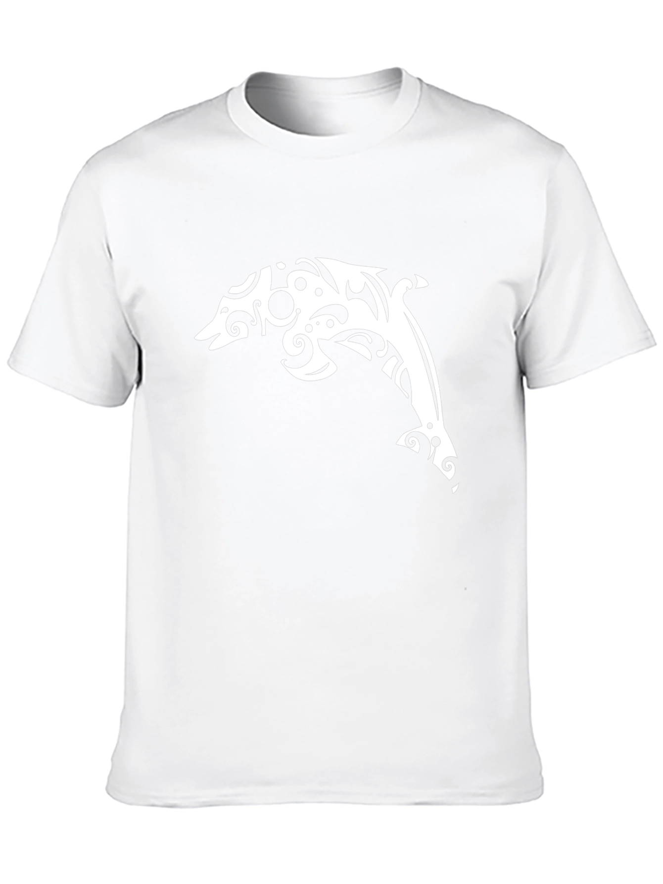Tribal Dolphin Black T-Shirt