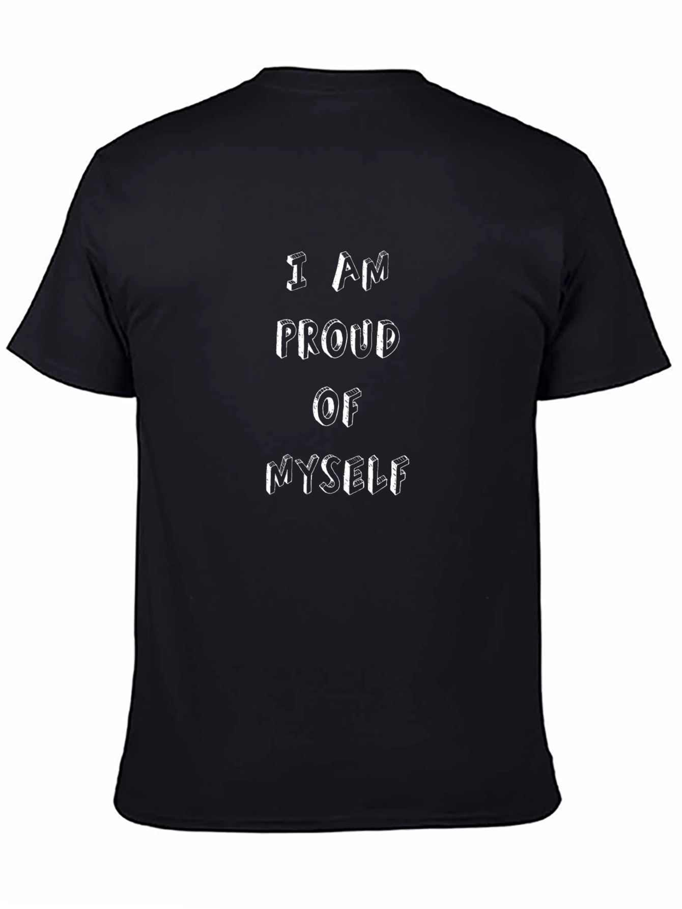 Proud Statement Graphic Tee - Classic Black