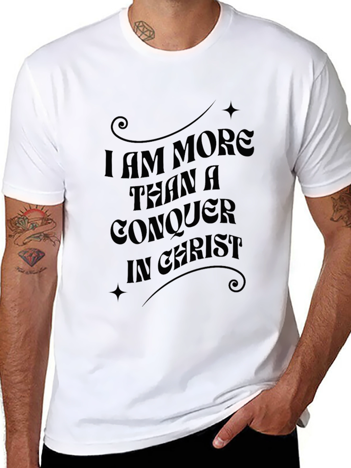 Conquer in Christ Graphic Tee
