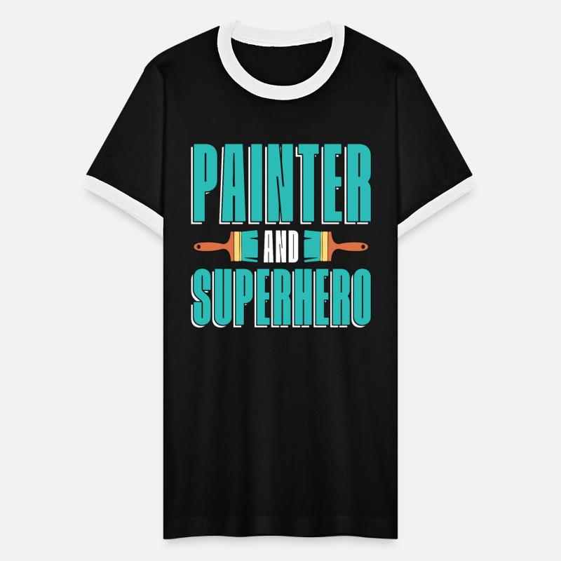 Painter And Superhero Loves Paint Brush Painting