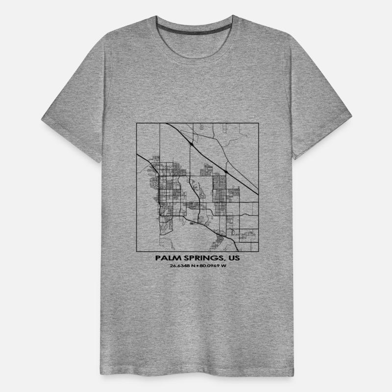 Palm Springs City Streets Map