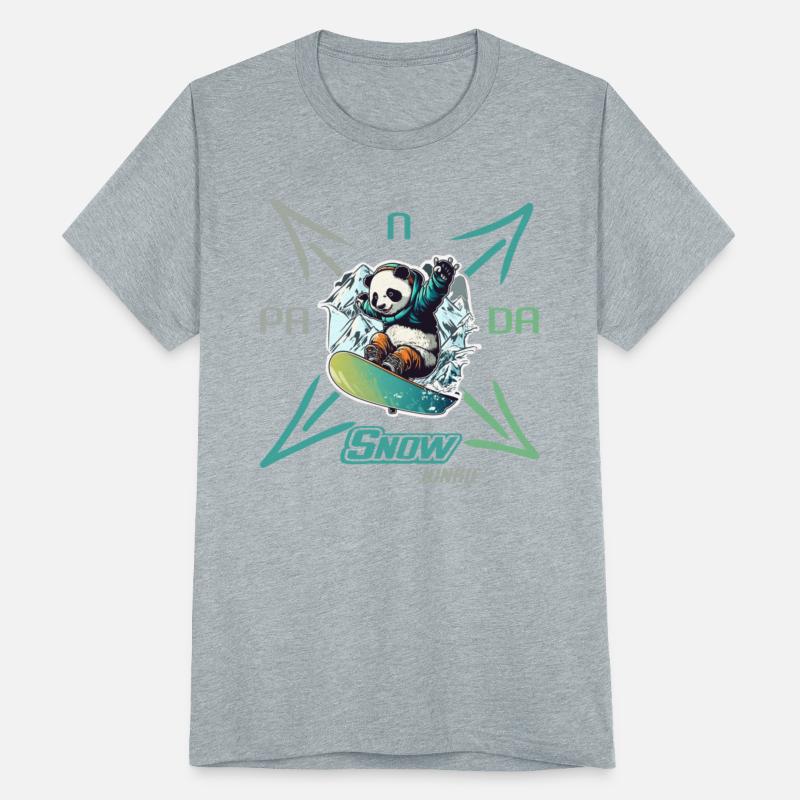 Panda Snow Junkie Snowboarder