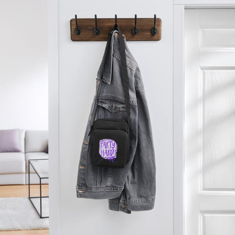 Party Hard Graffiti Spray Drops Stamp Text Slogan