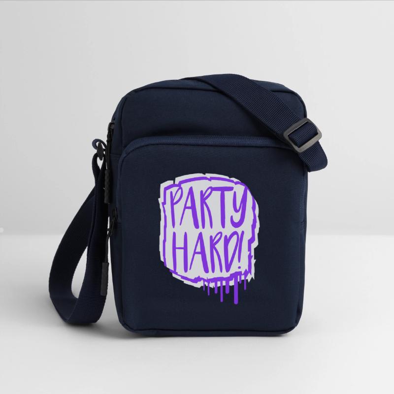 Party Hard Graffiti Spray Drops Stamp Text Slogan