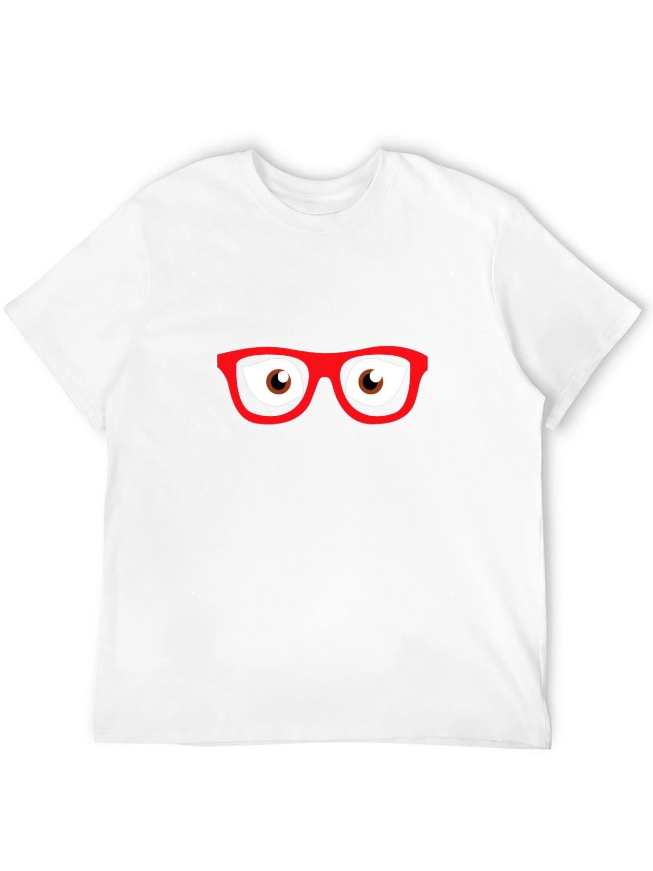 Funny Eyeglasses Graphic Black T-Shirt