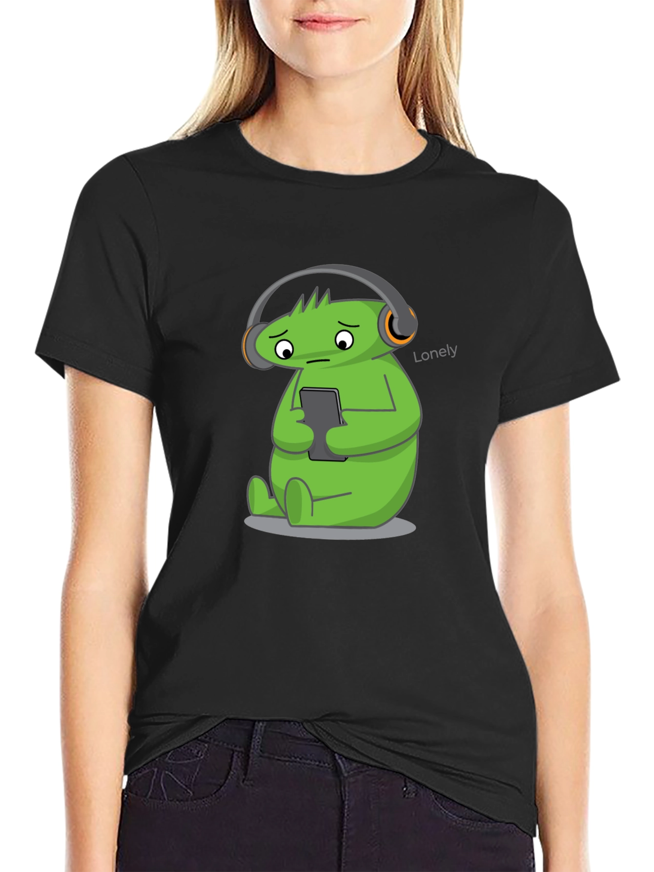 Lonely Green Monster Graphic Tee