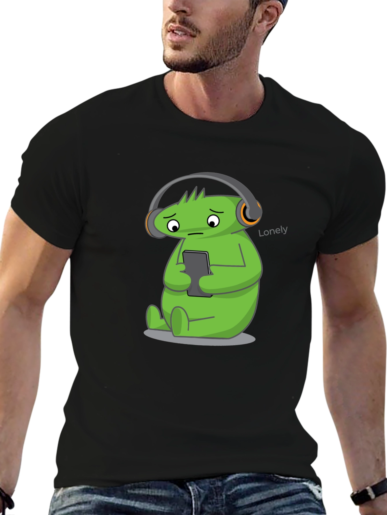 Lonely Green Monster Graphic Tee