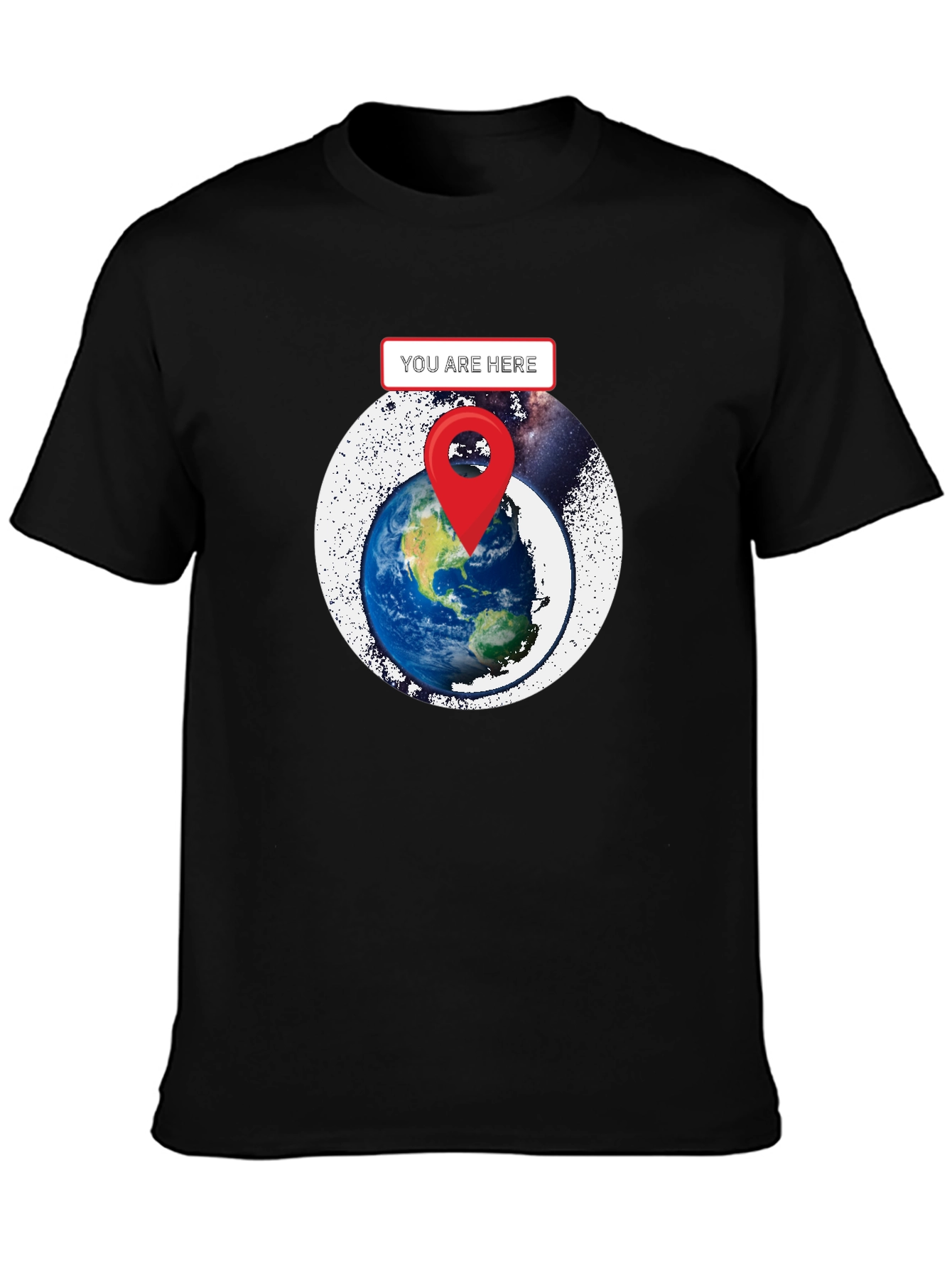 You Are Here Earth Graphic T-Shirt