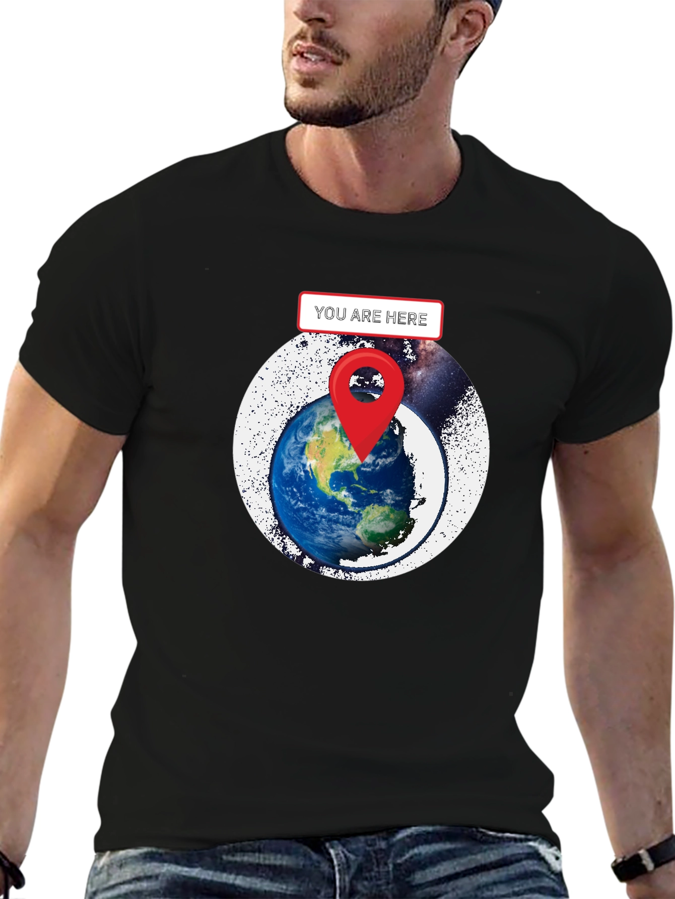 You Are Here Earth Graphic T-Shirt