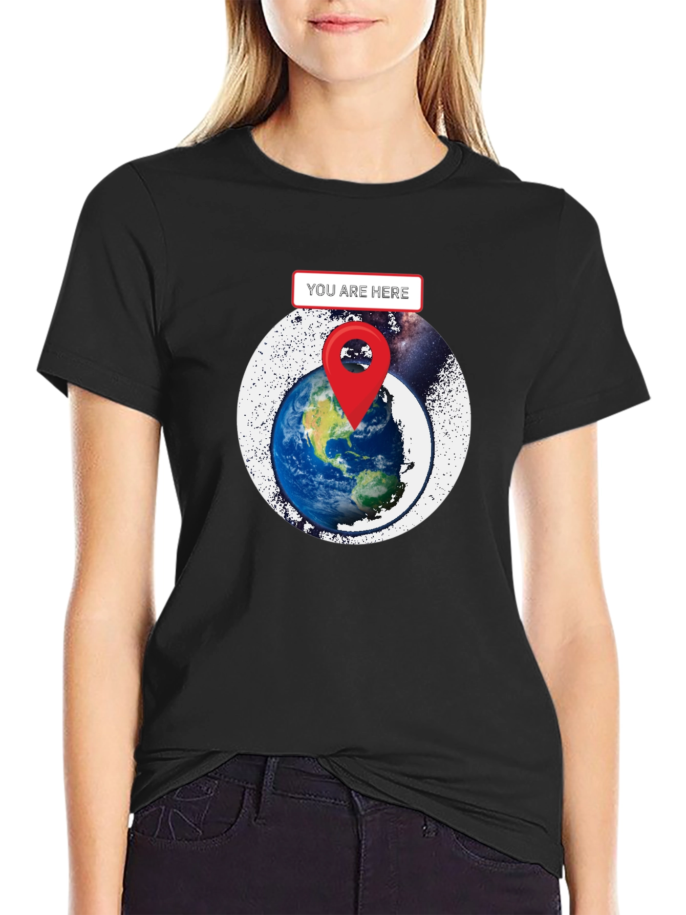 You Are Here Earth Graphic T-Shirt