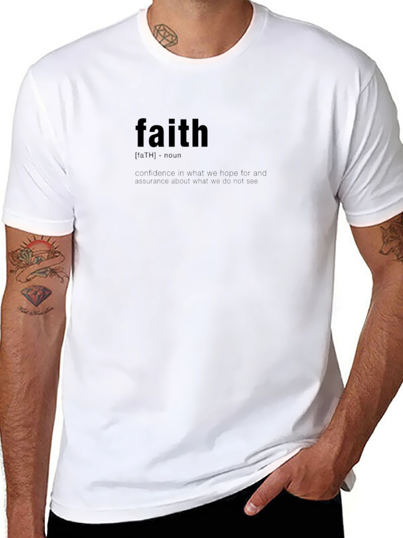 Faith Definition Black T-Shirt