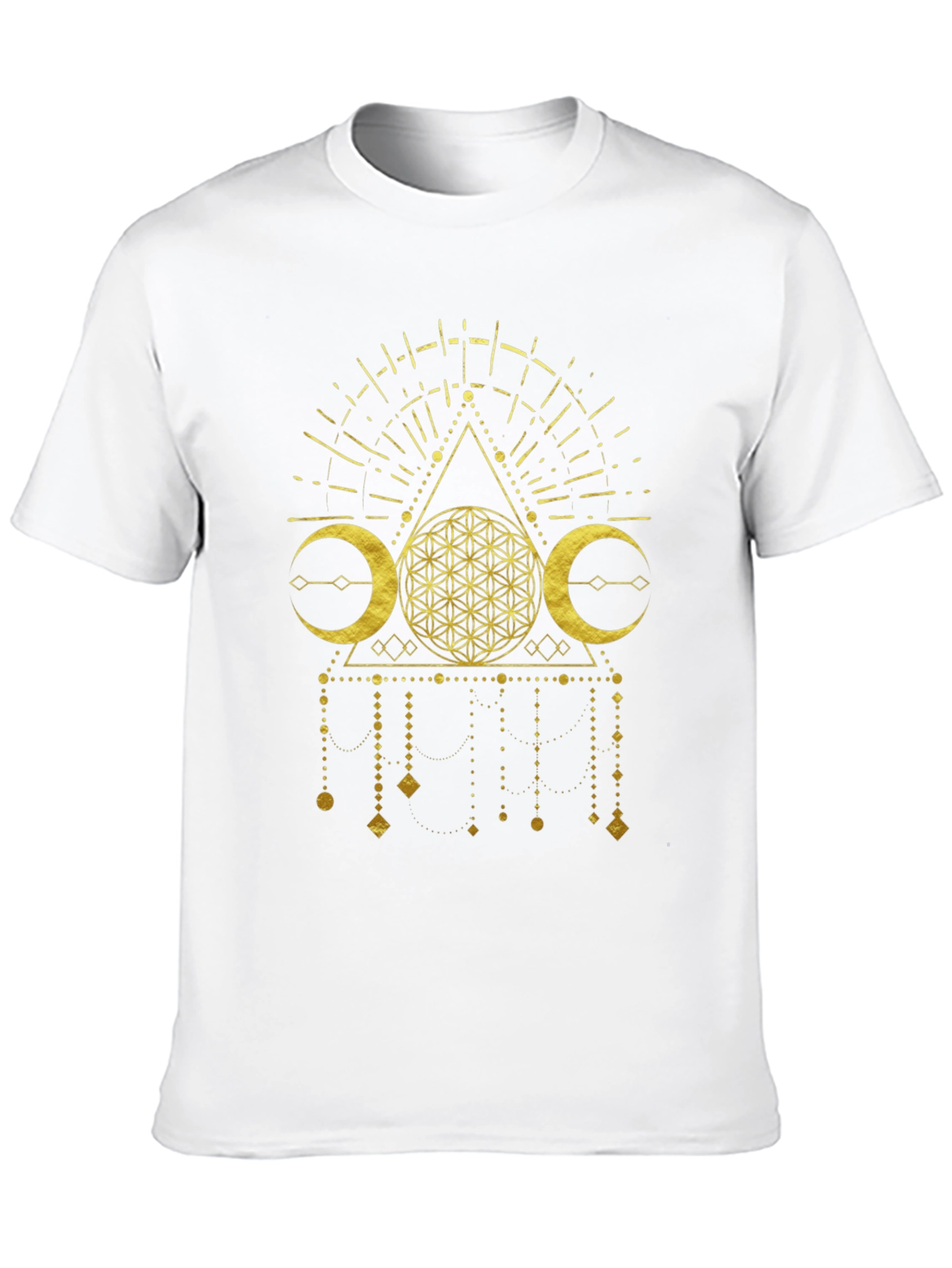 Mystic Gold Graphic Tee - Modern Occult Design
