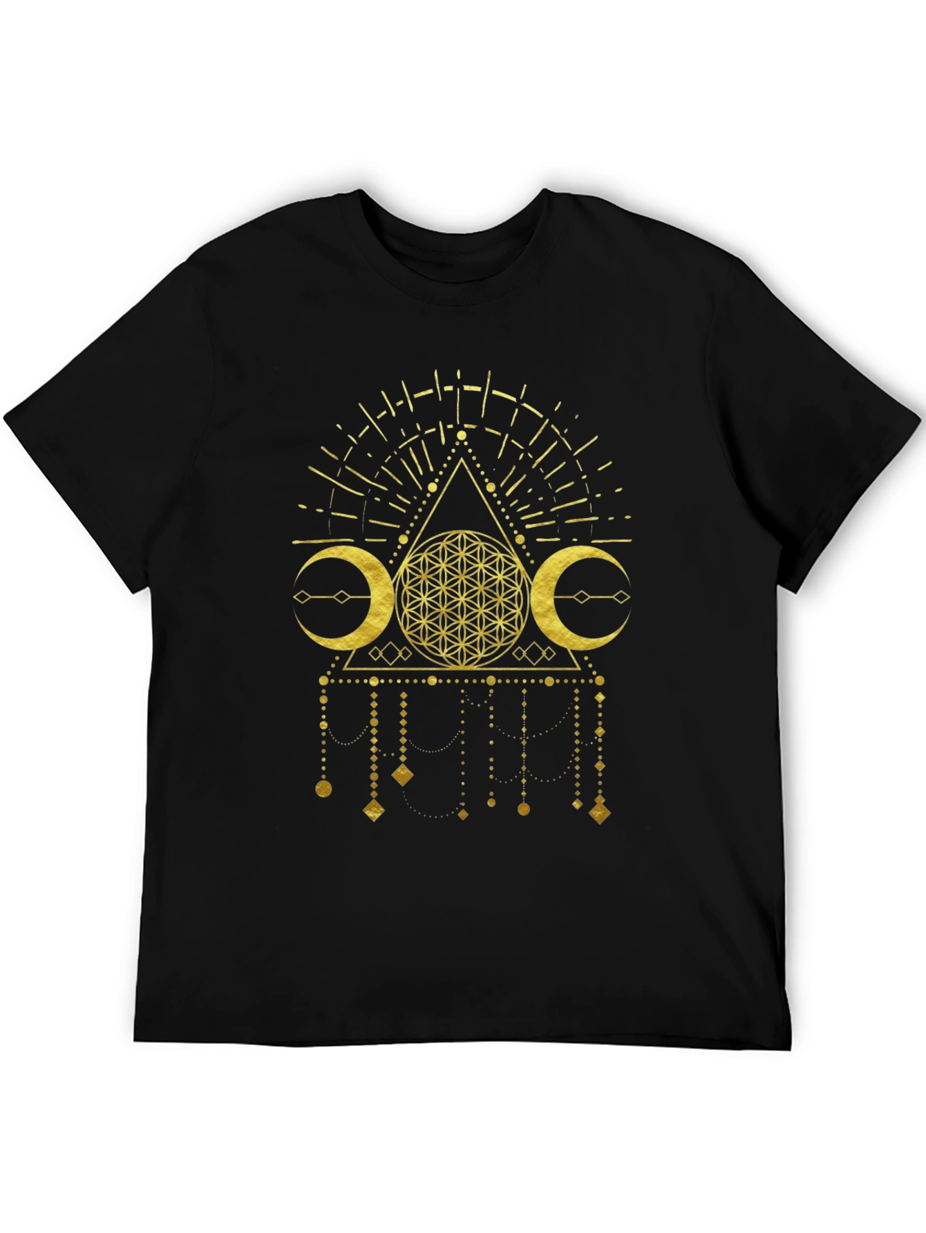 Mystic Gold Graphic Tee - Modern Occult Design