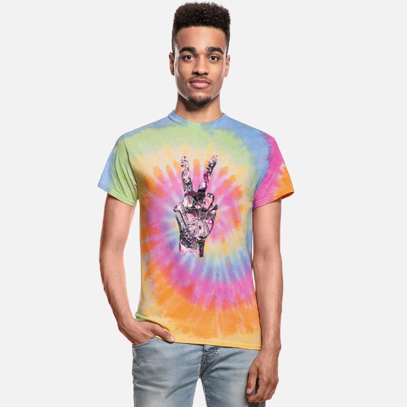 Peace sign manga comic style